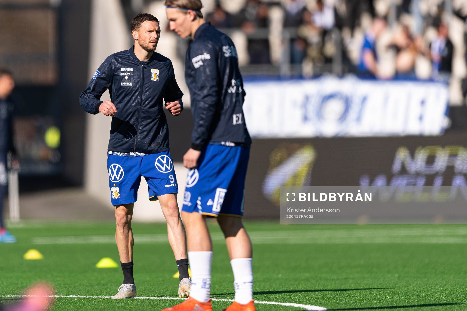 IFK Göteborgs Marcus Berg före fotbollsmatchen i