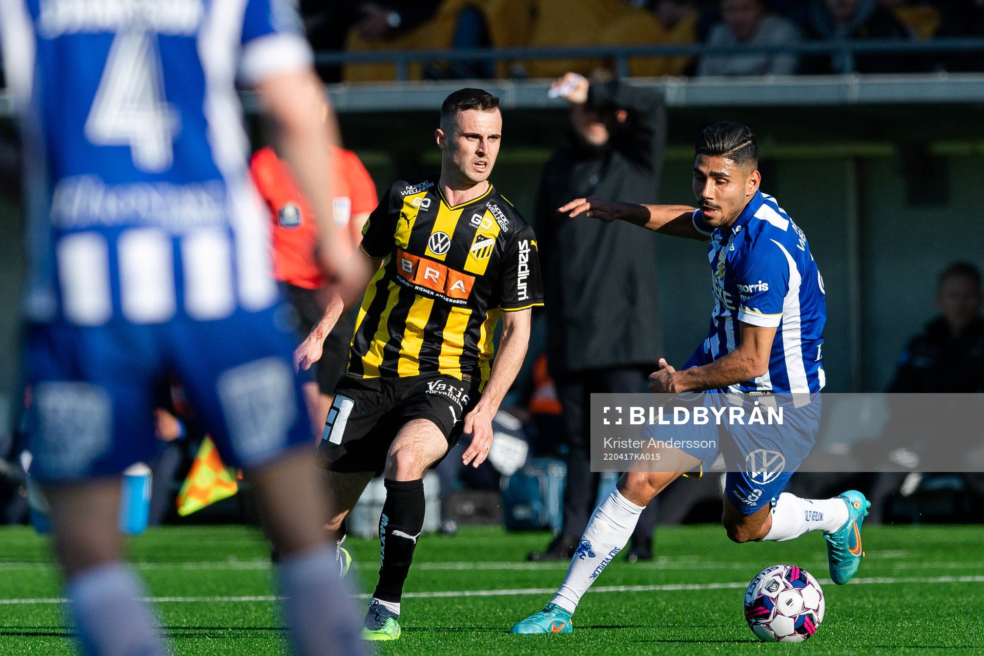 Häckens Kadir Hodzic och IFK Göteborgs Hosam Aiesh