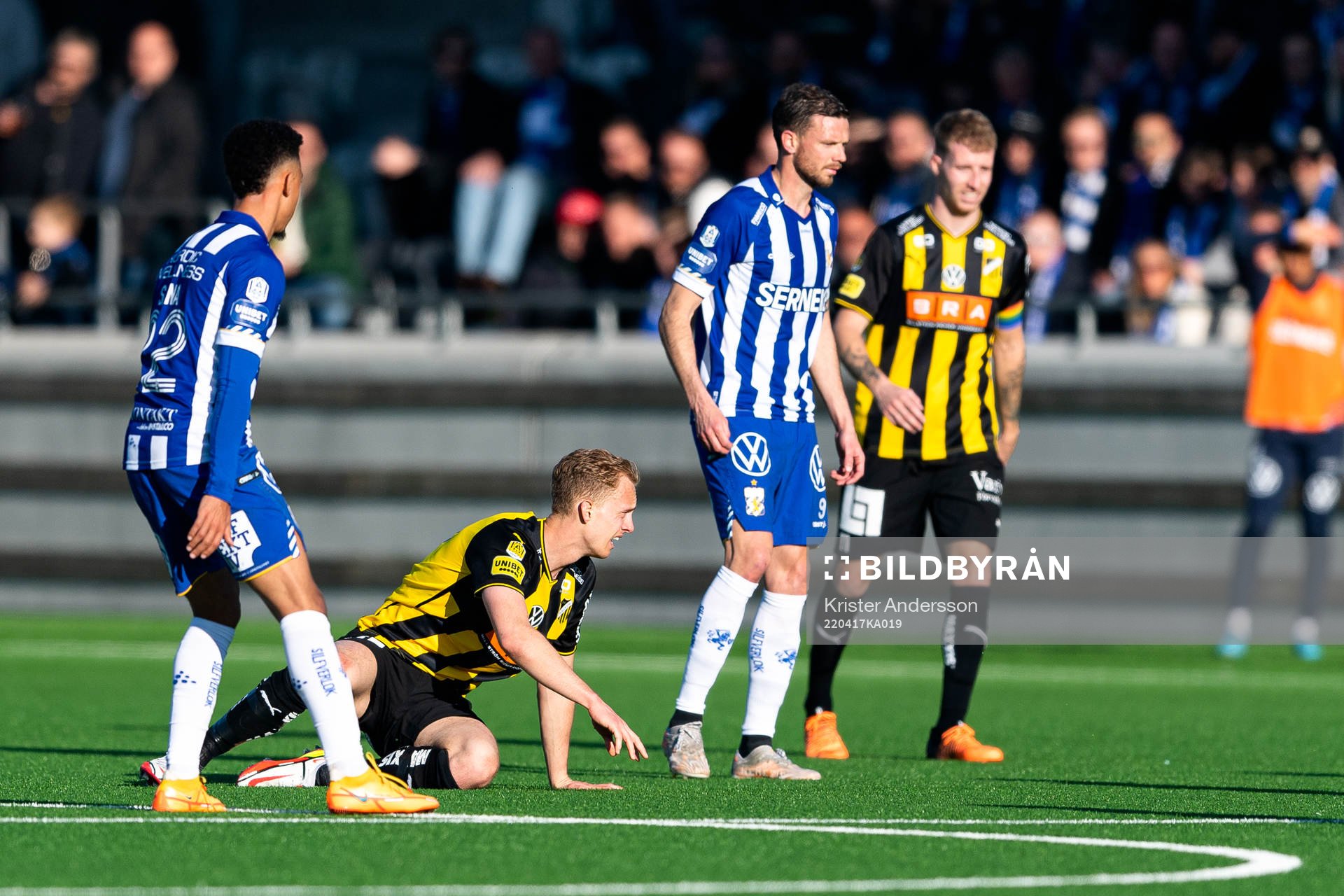 Häckens Gustav Berggren och IFK Göteborgs Marcus Berg
