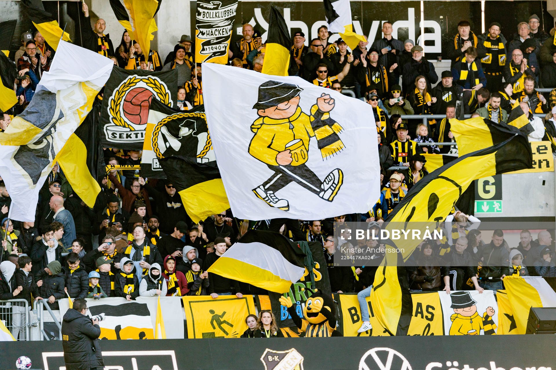 under fotbollsmatchen i Allsvenskan mellan Häcken och IFK