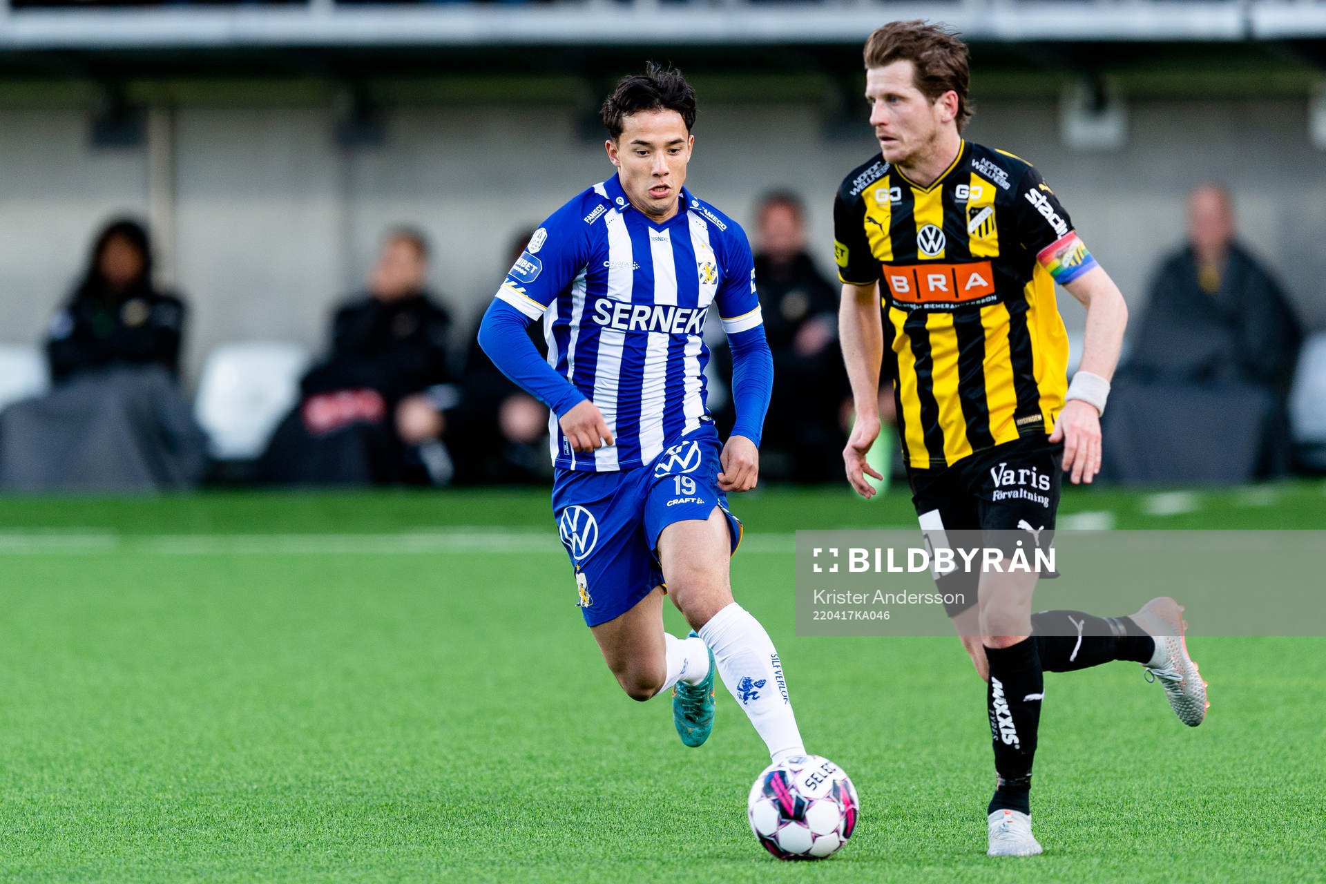 IFK Göteborgs Hussein Carneil och Häckens Samuel Gustafson