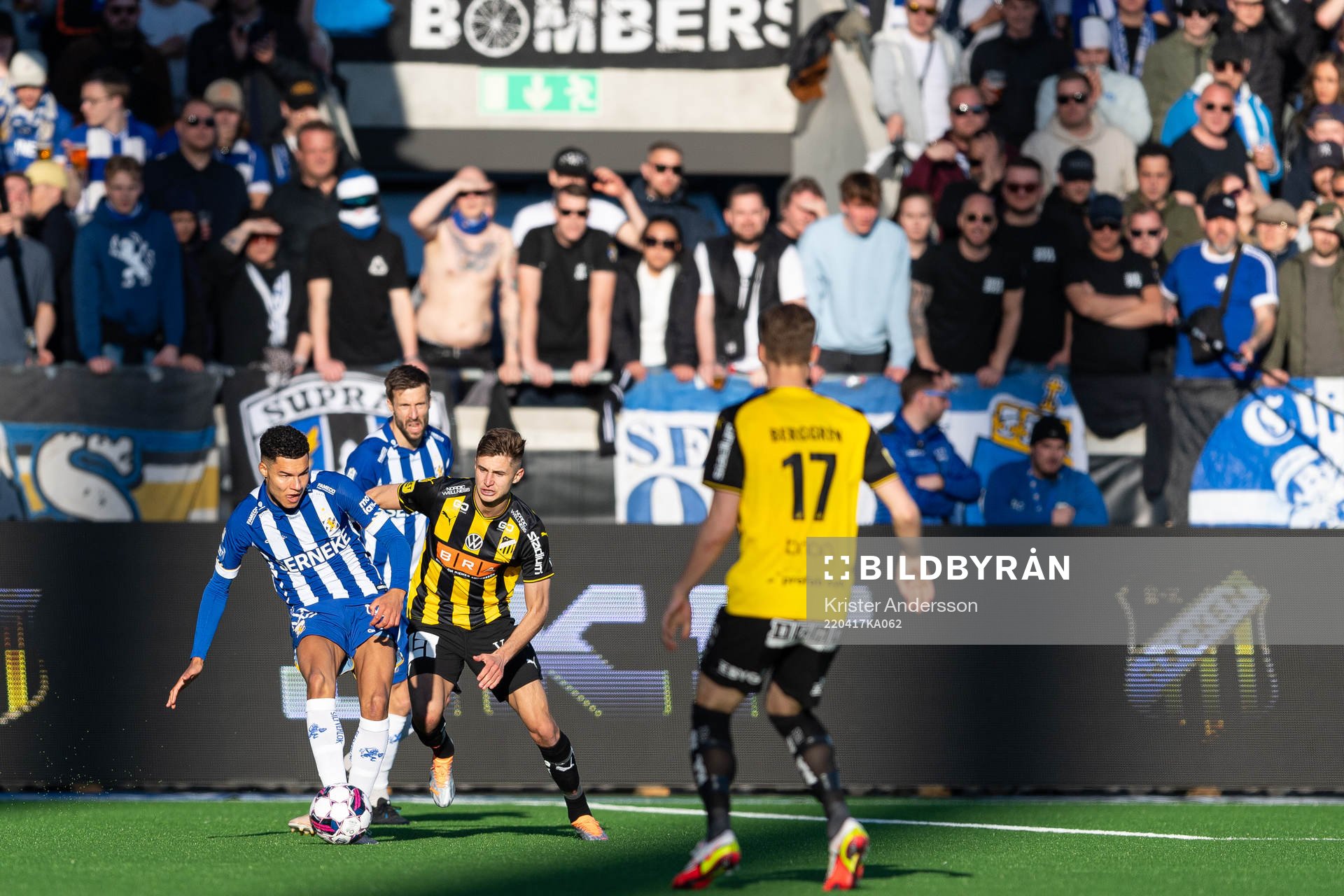 IFK Göteborgs Tobias Sana och Häckens Leo Bengtsson