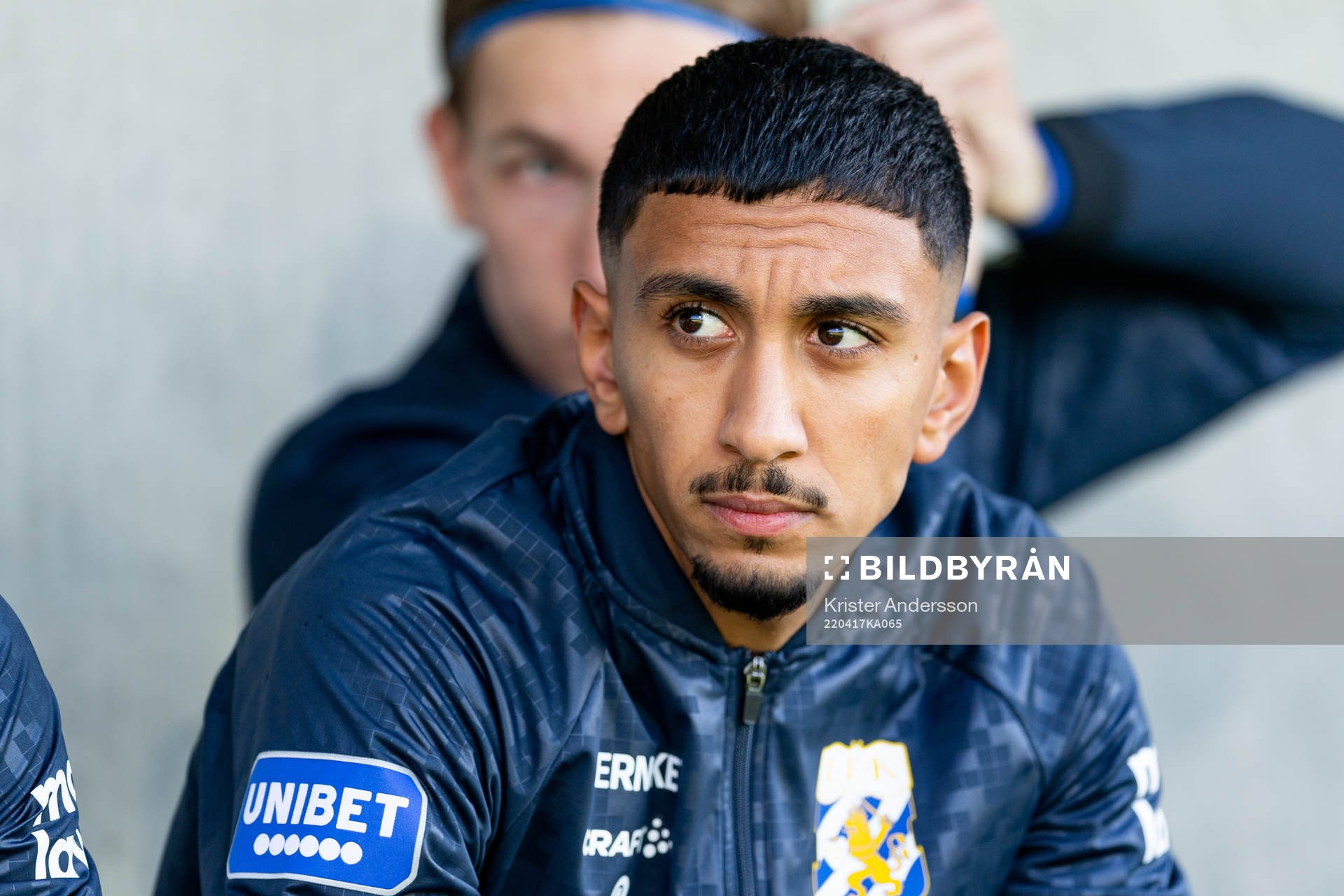 IFK Göteborgs Amir Al-Ammari på bänken före