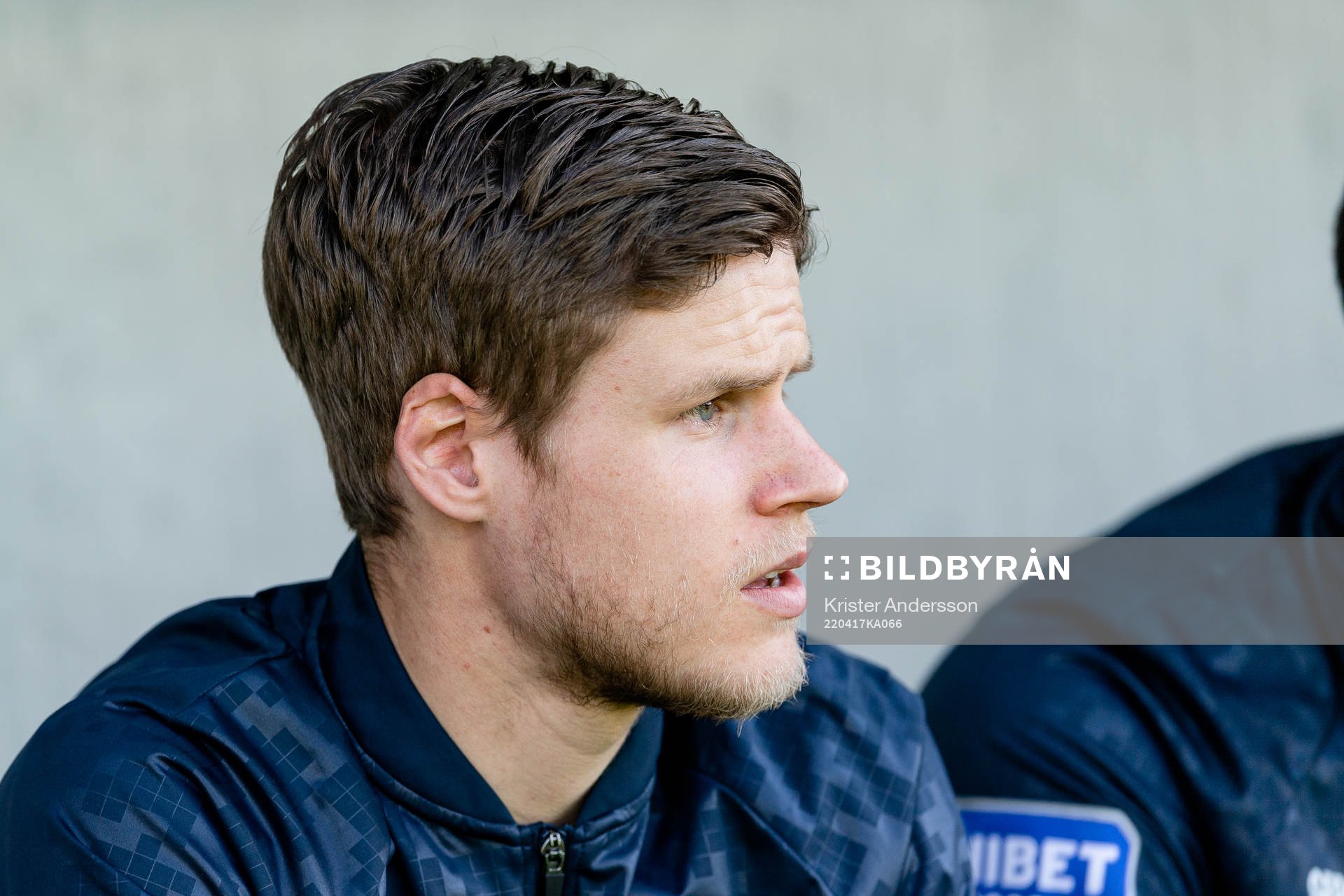 IFK Göteborgs Gustaf Norlin på bänken före