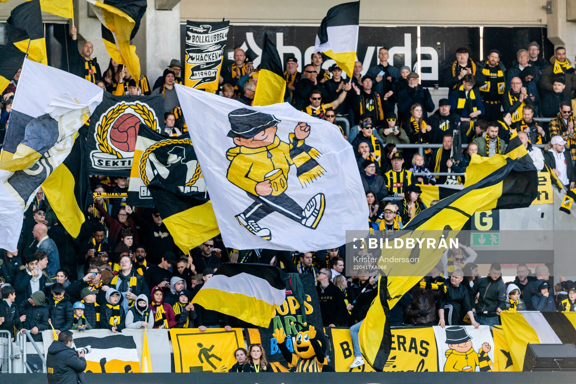 under fotbollsmatchen i Allsvenskan mellan Häcken och IFK