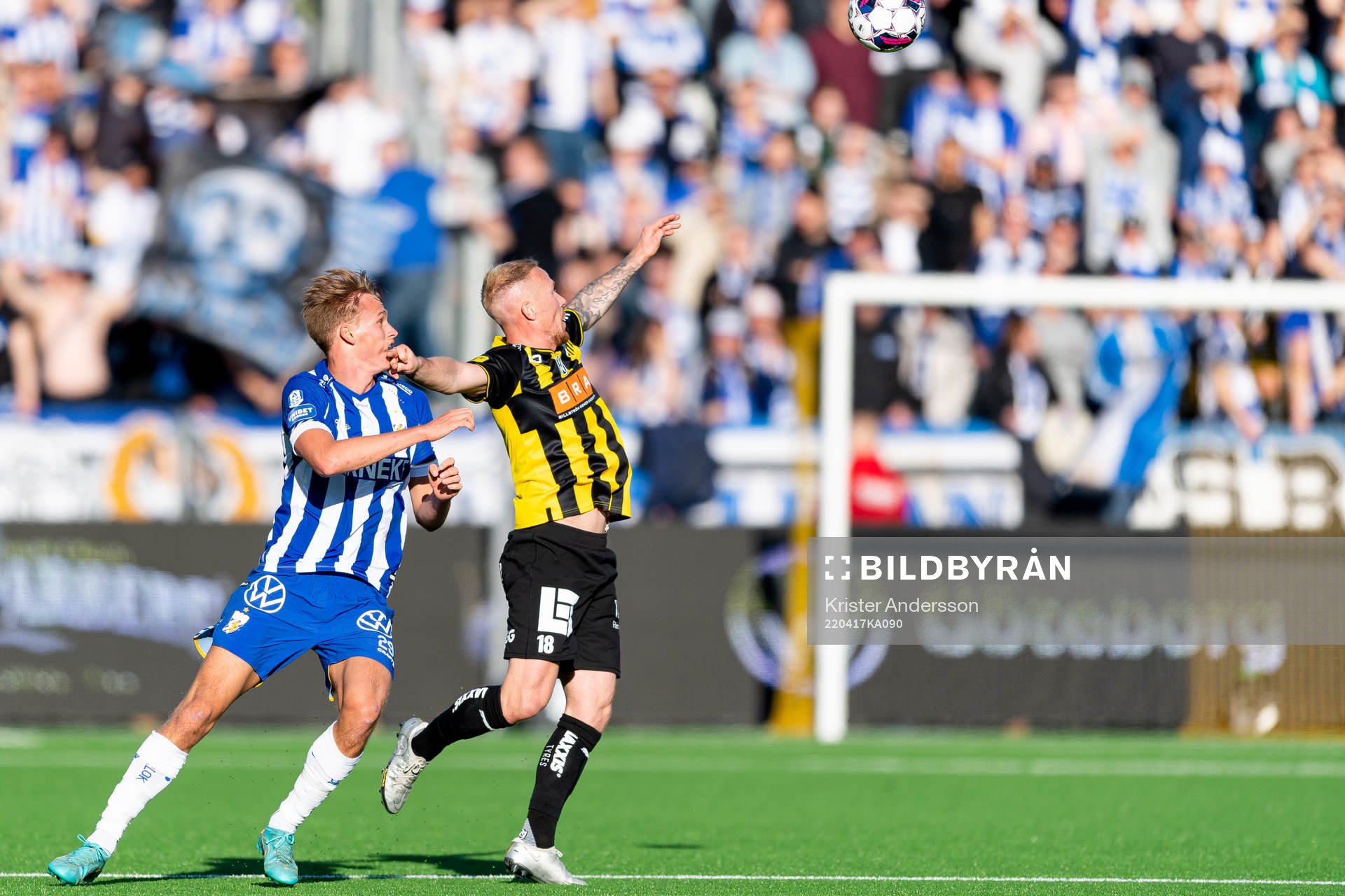 IFK Göteborgs Oscar Vilhelmsson och Häckens Mikkel