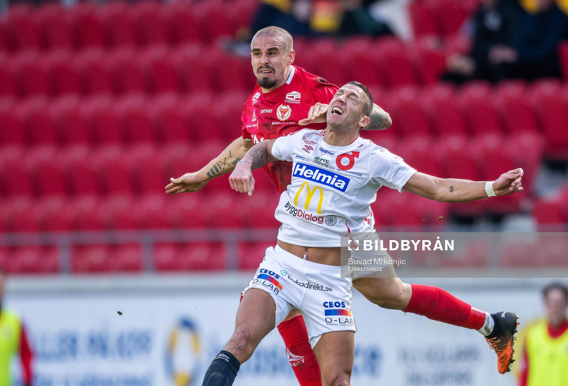 Kalmars Douglas Bergqvist och Degerfors Nikola Djurdjic