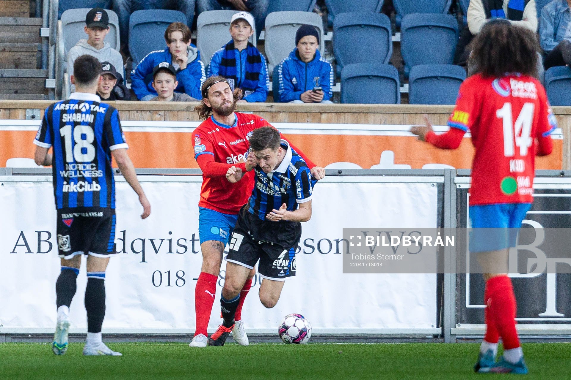 Helsingborgs Ali Suljic och Sirius Filip Olsson