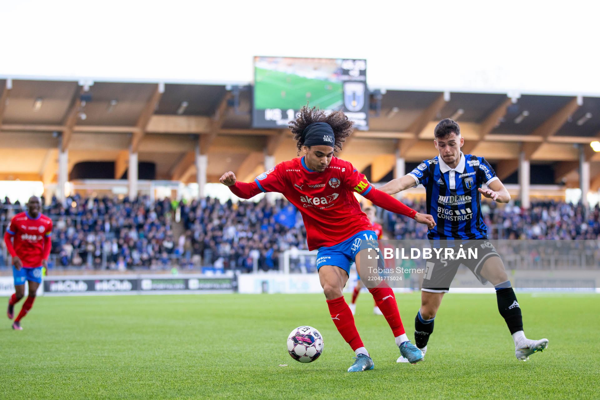 Helsingborgs Adam Kaied och Sirius Laorent Shabani