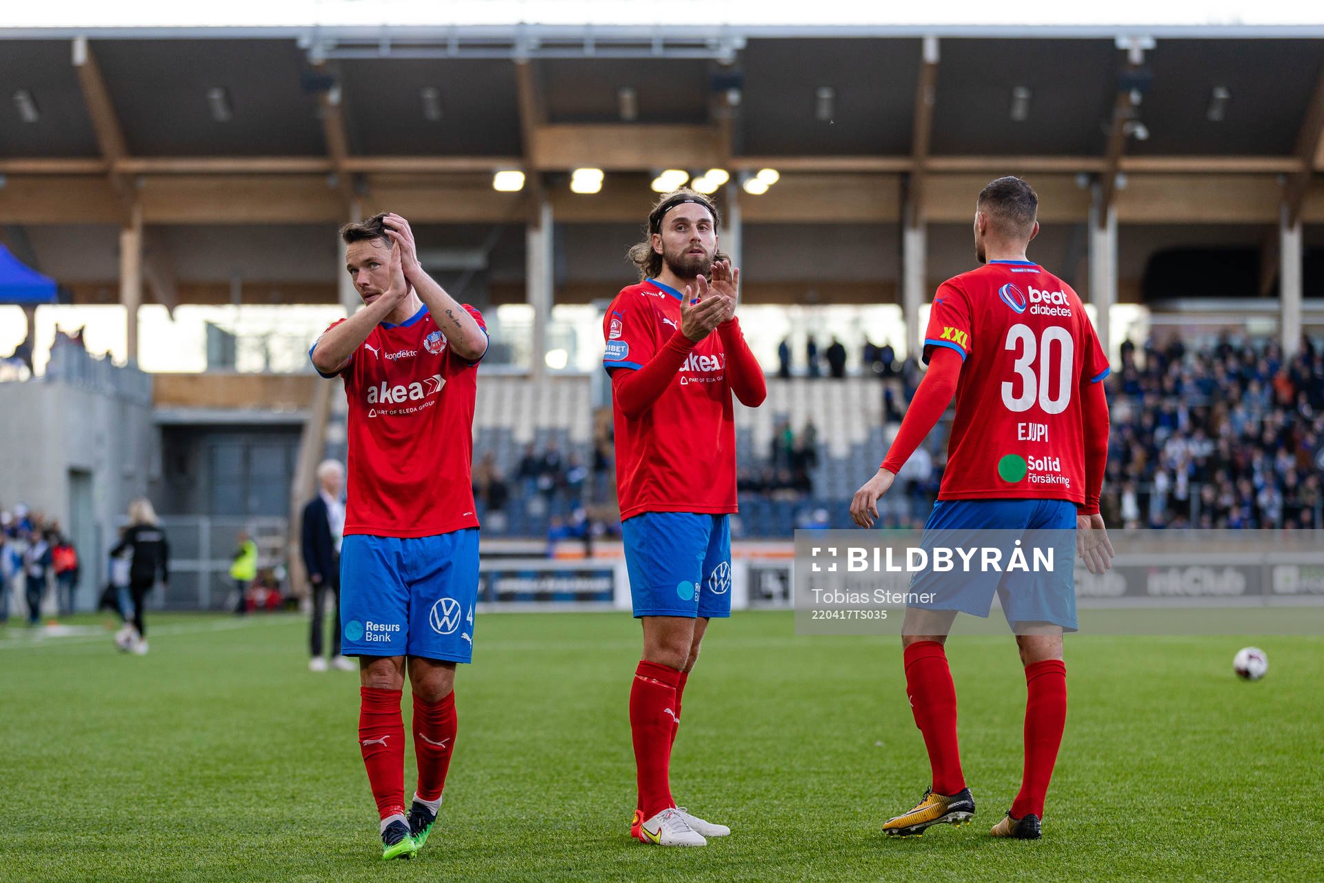 Helsingborgs Viljormur Davidsen, Ali Suljic och Albert