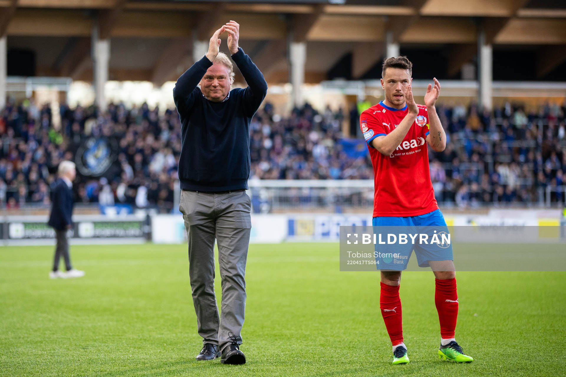 Helsingborgs tränare Jörgen Lennartsson och Viljormur
