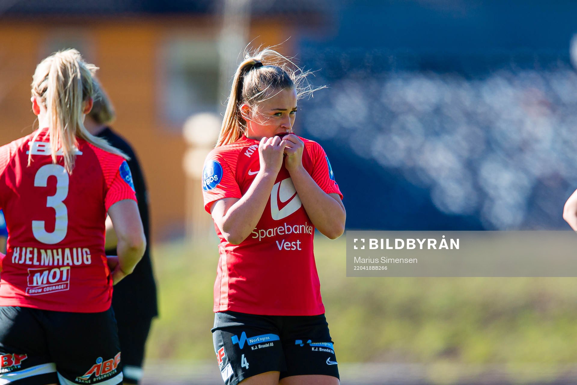 Madeleine Veivåg of Arna-Bjørnar looks dejected