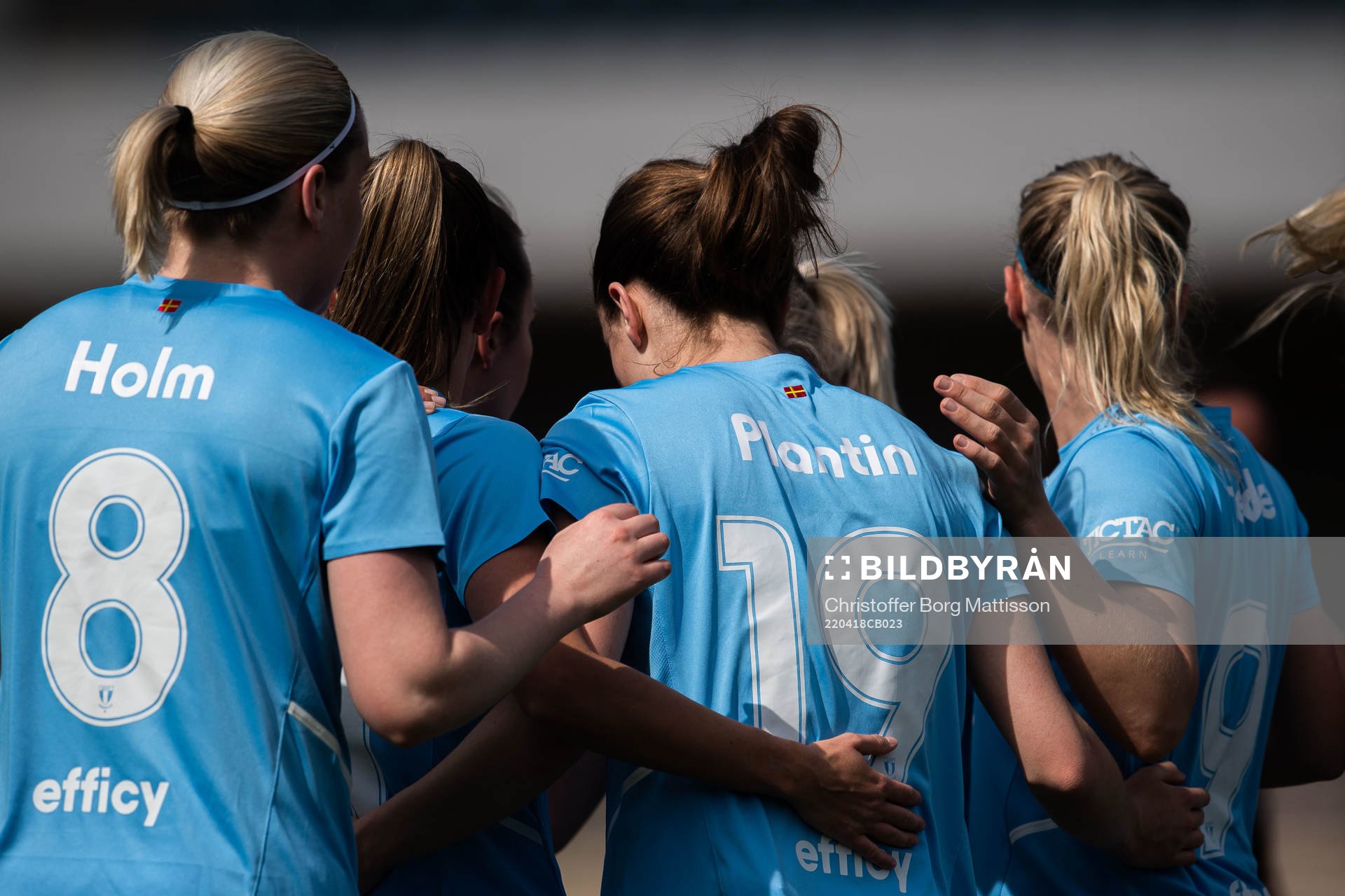 Malmö FFs Anna Plantin jublar med lagkamrater