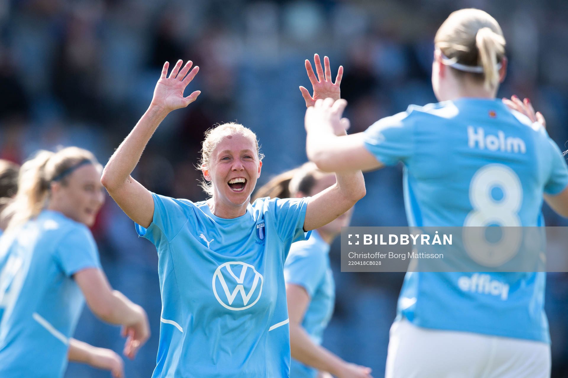 Malmö FFs Stina Stadig jublar