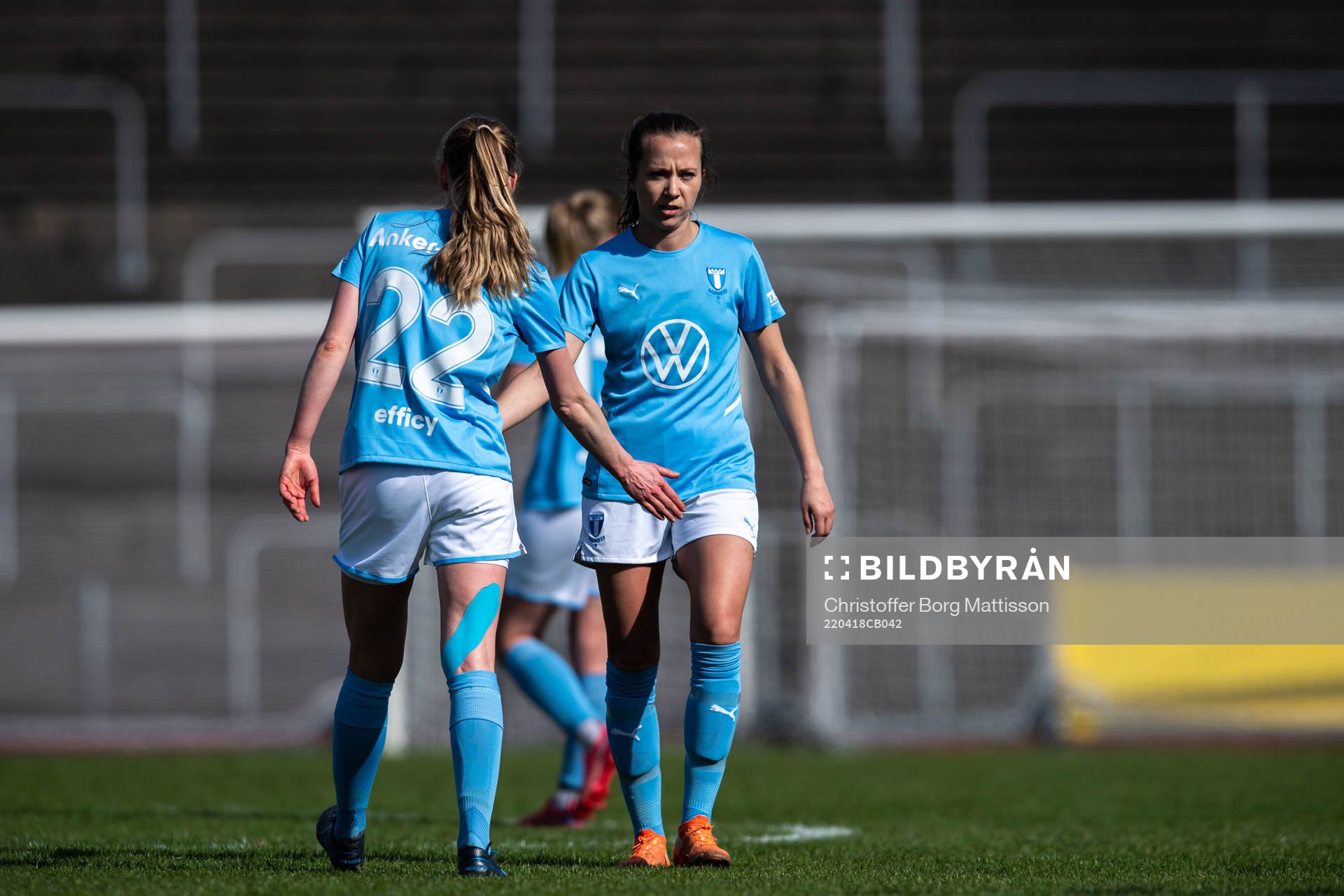 Malmö FFs Cornelia Lindgren jublar