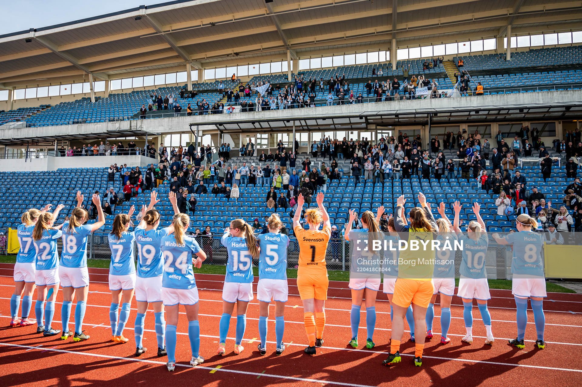 Malmö FFs spelare tackar publiken