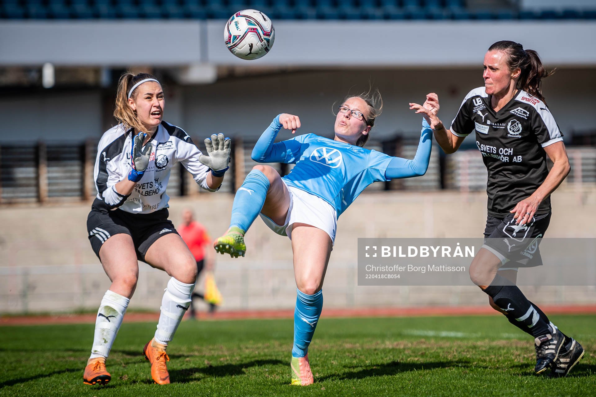 Malmö FFs Cassandra Harletun i samband med 9-0 målet