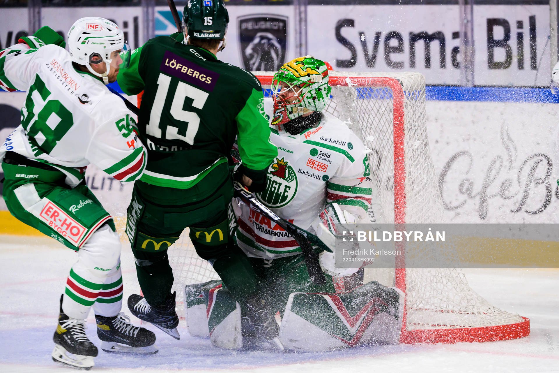 Rögles Ryan McKiernan, Färjestads Gustav Rydahl och