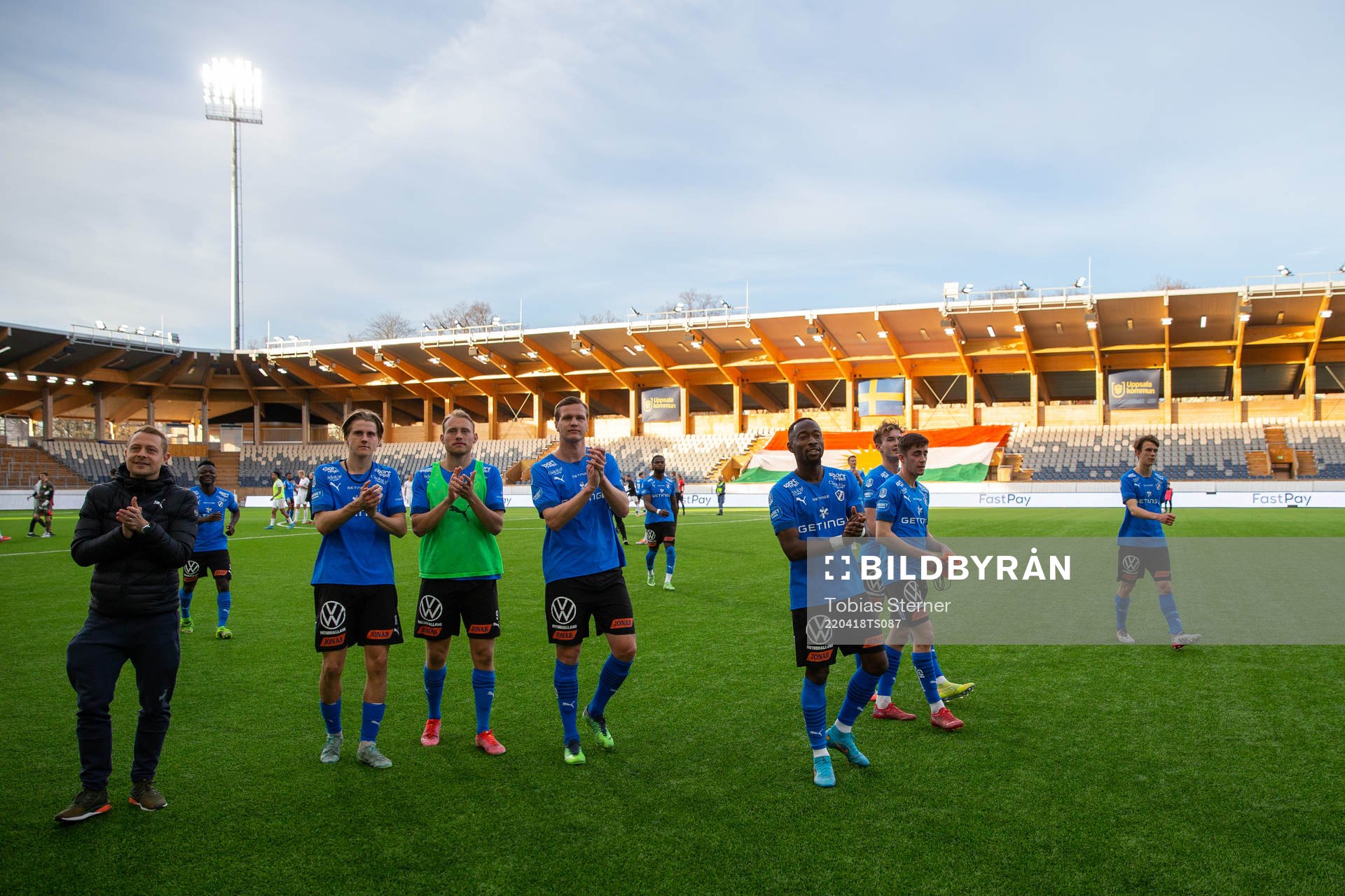 Halmstads spelare jublar