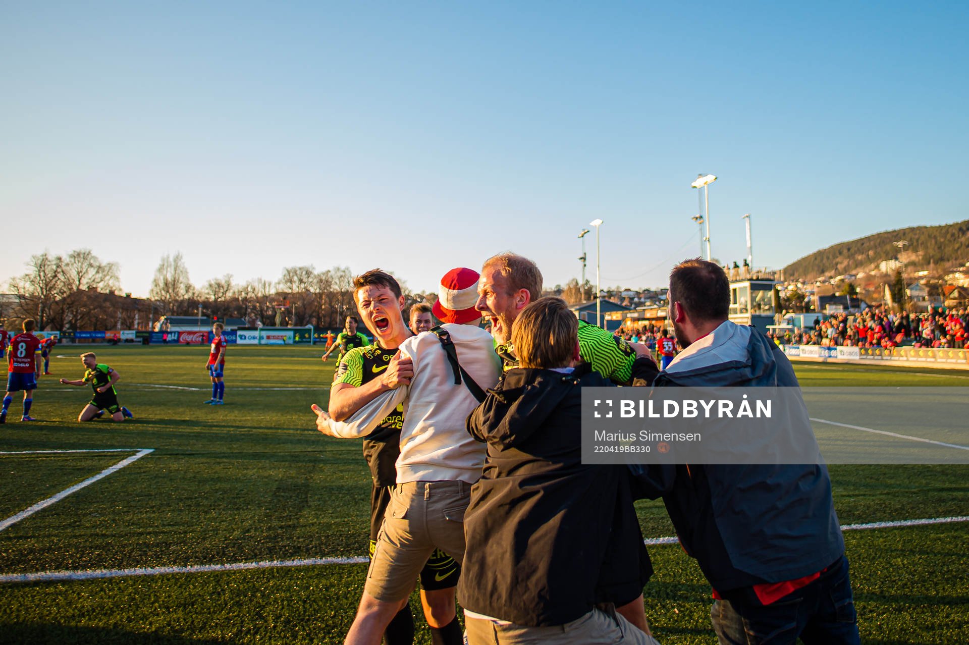 Vegard Leikvoll Moberg of Brann celebrates