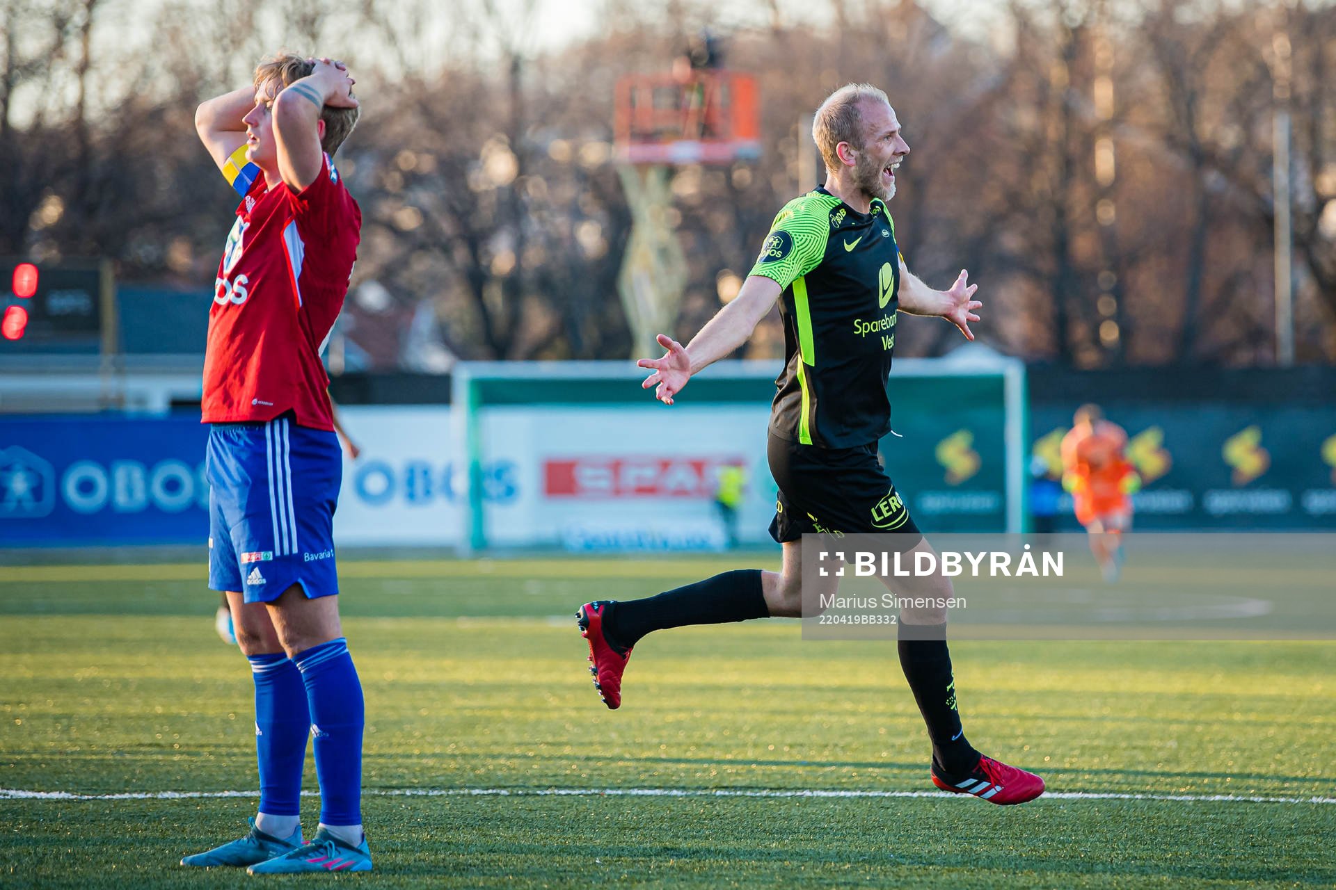 Vegard Leikvoll Moberg of Brann celebrates