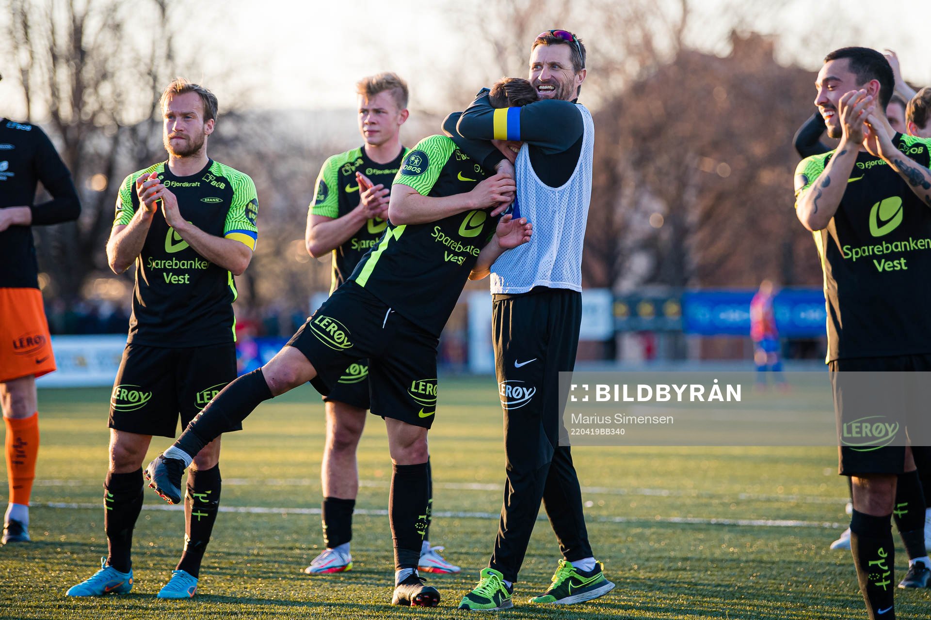 Mathias Knutsen Rasmussen of Brann and Eirik Horneland,