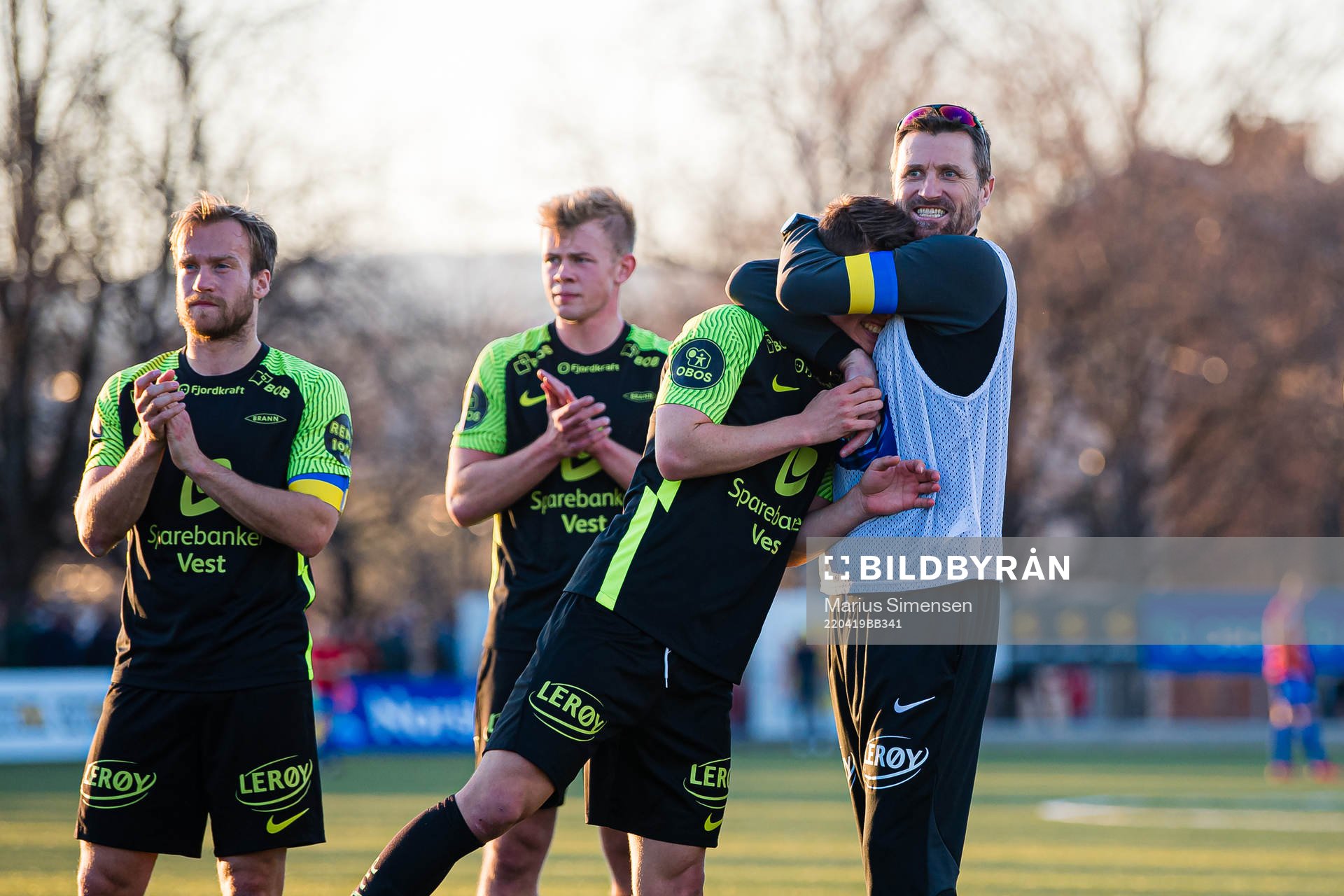 Mathias Knutsen Rasmussen of Brann and Eirik Horneland,