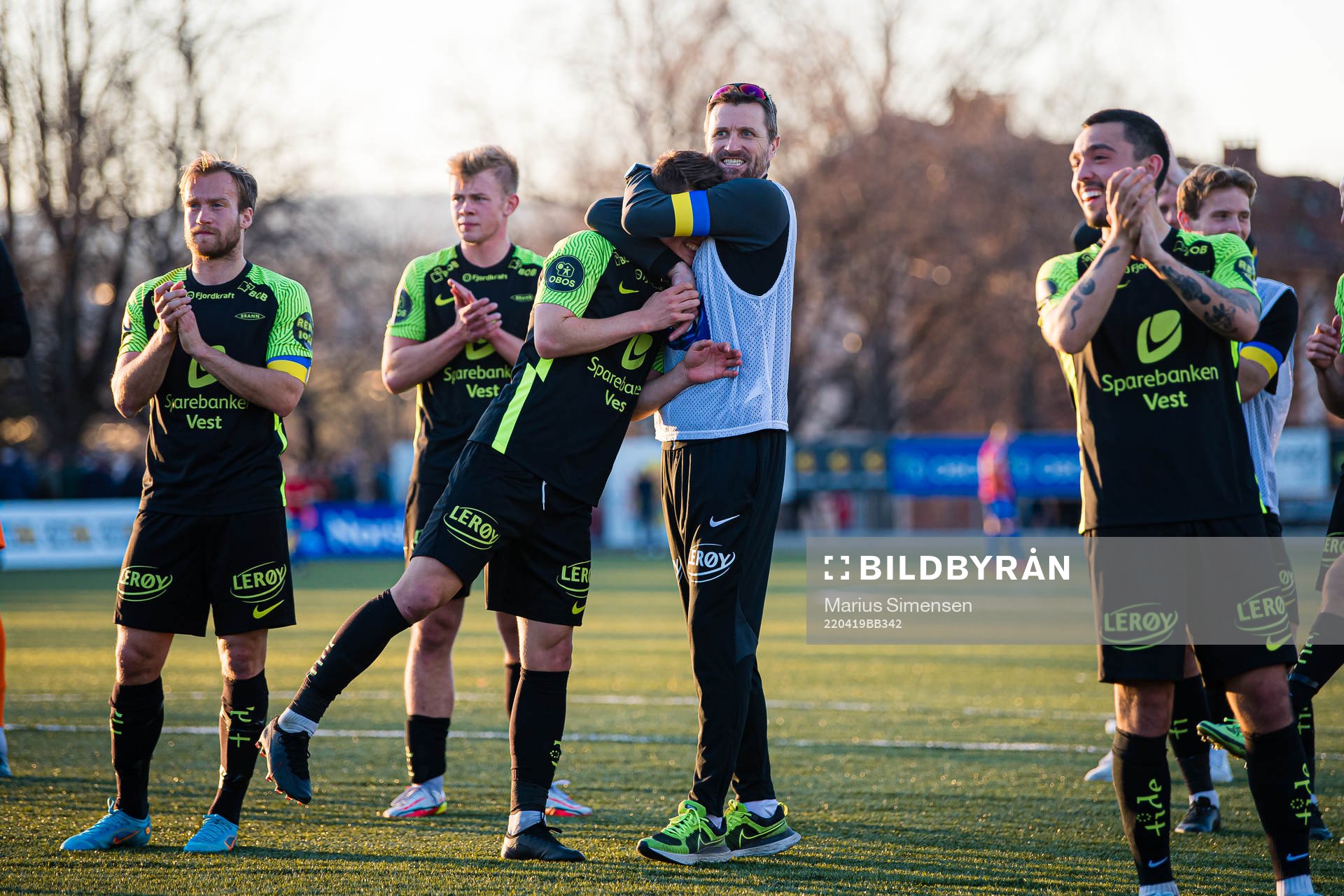 Mathias Knutsen Rasmussen of Brann and Eirik Horneland,