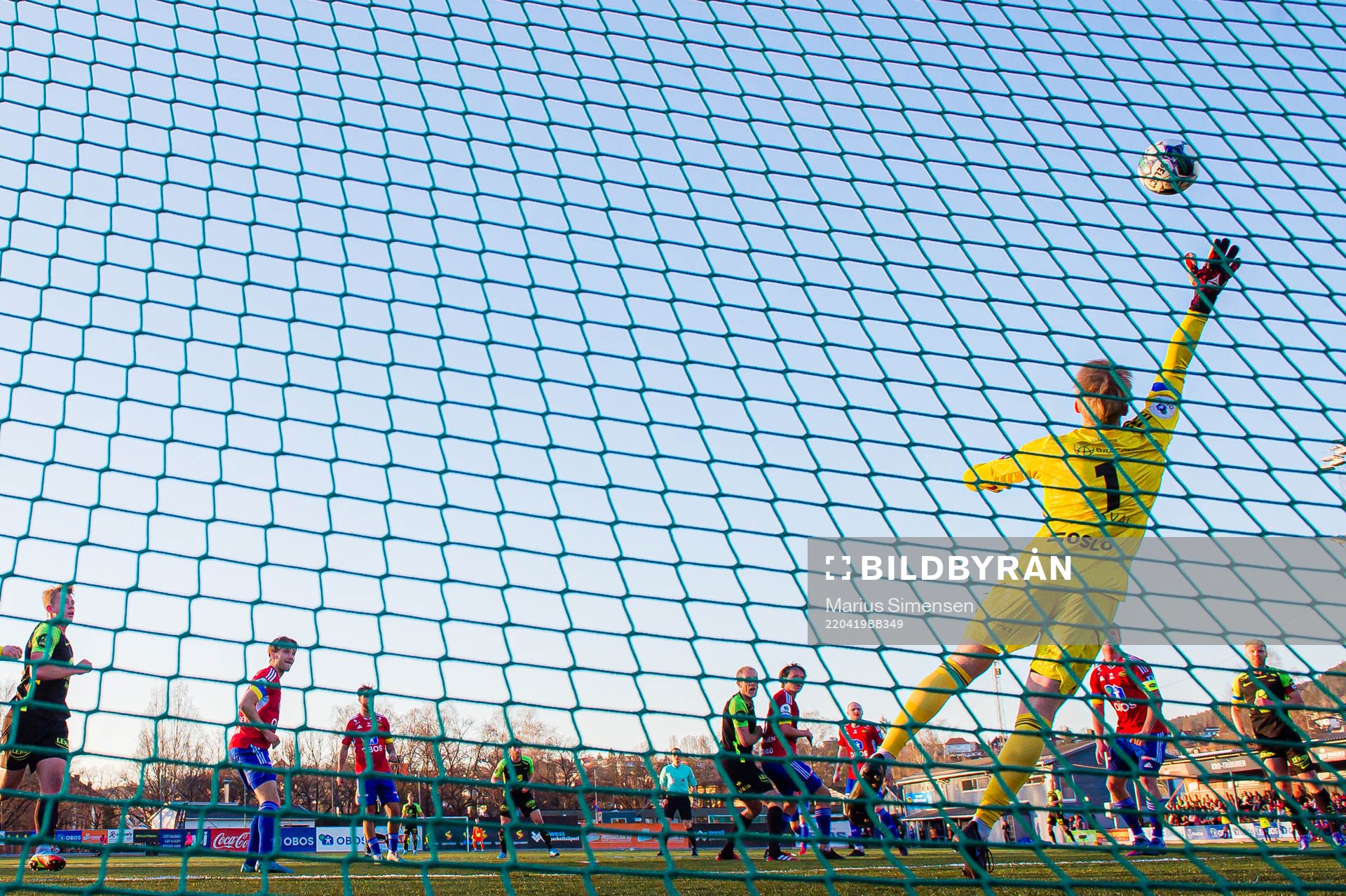 Vegard Leikvoll Moberg of Brann scores the 2-3 goal