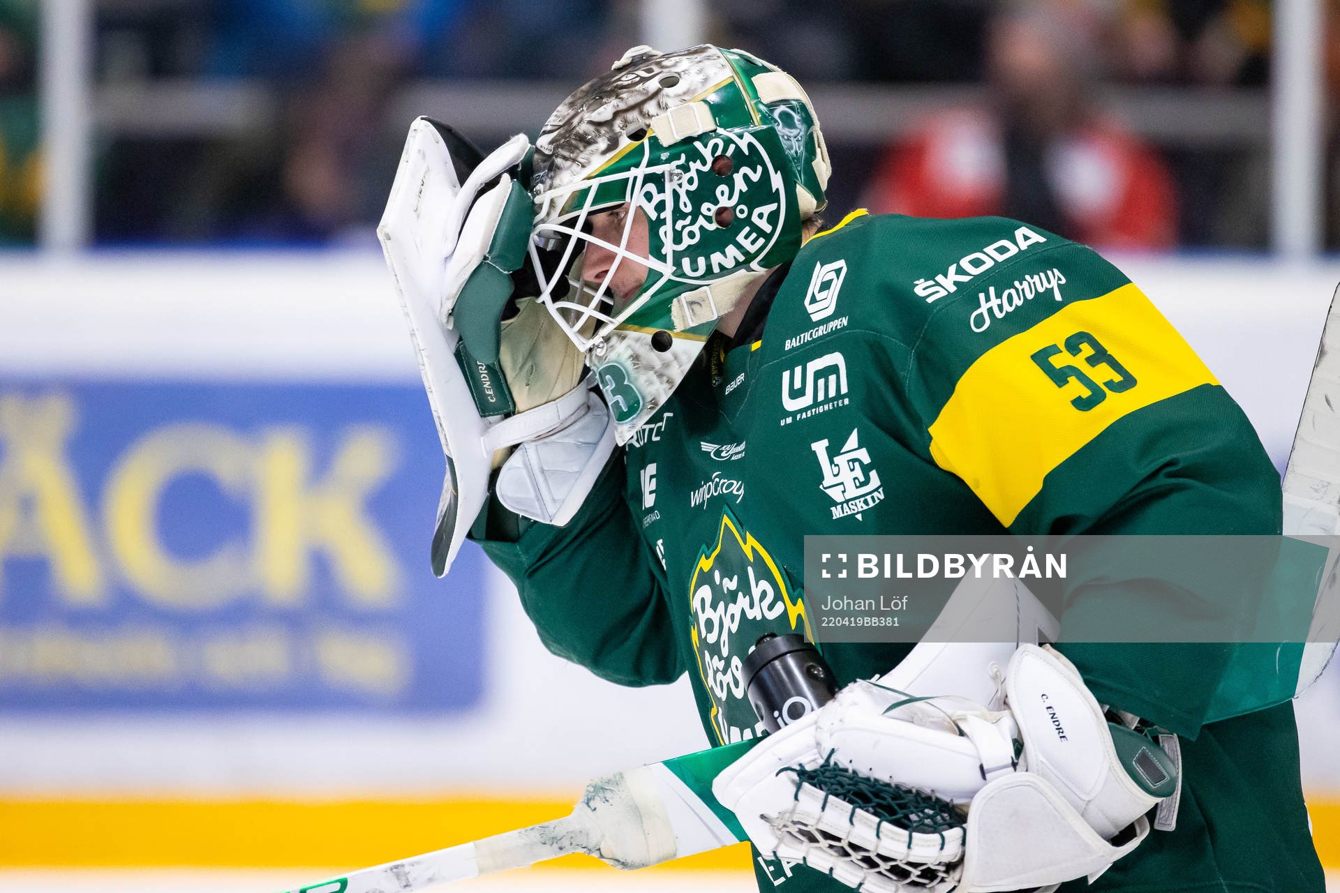 Björklövens målvakt Claes Endre