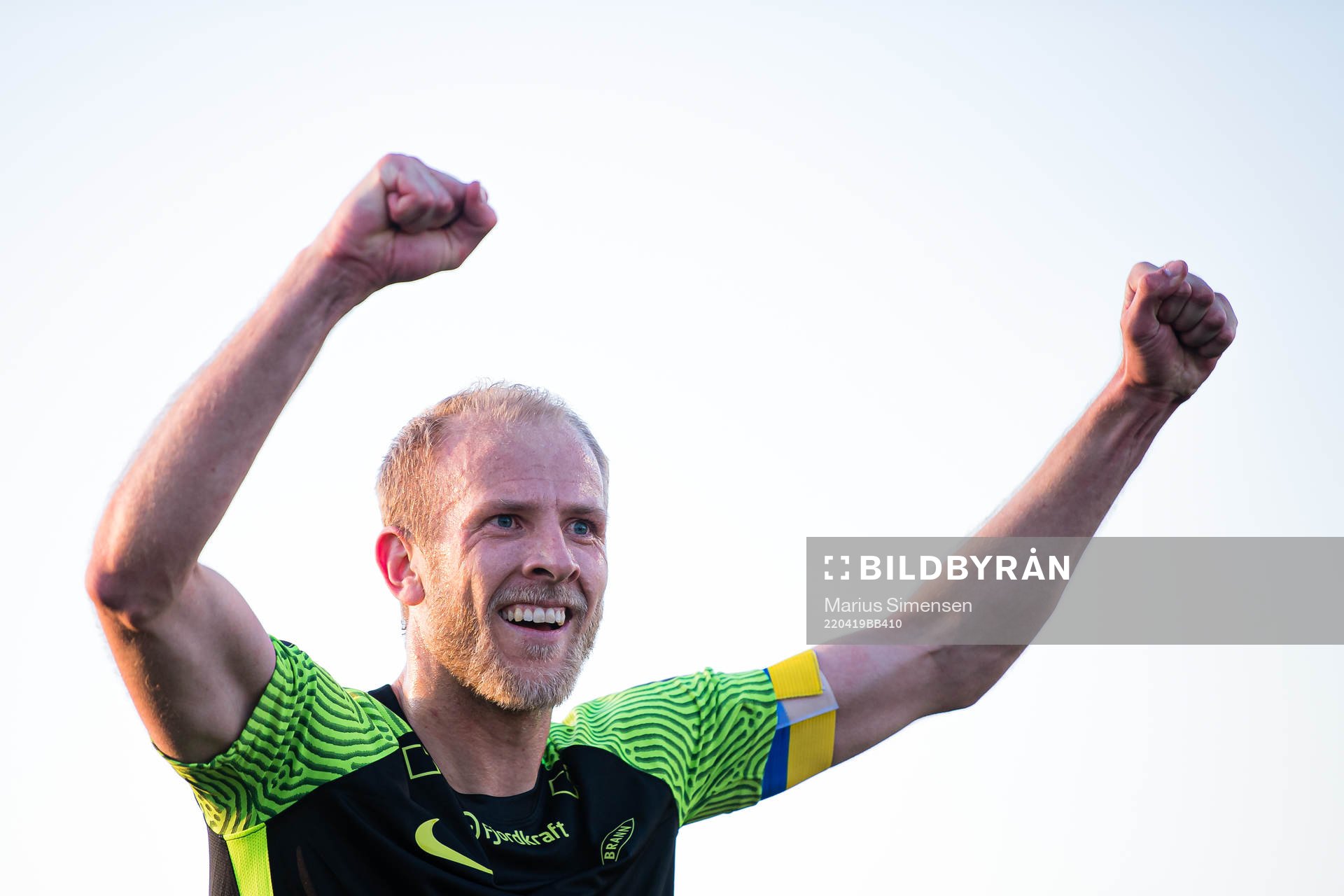 Vegard Leikvoll Moberg of Brann celebrates
