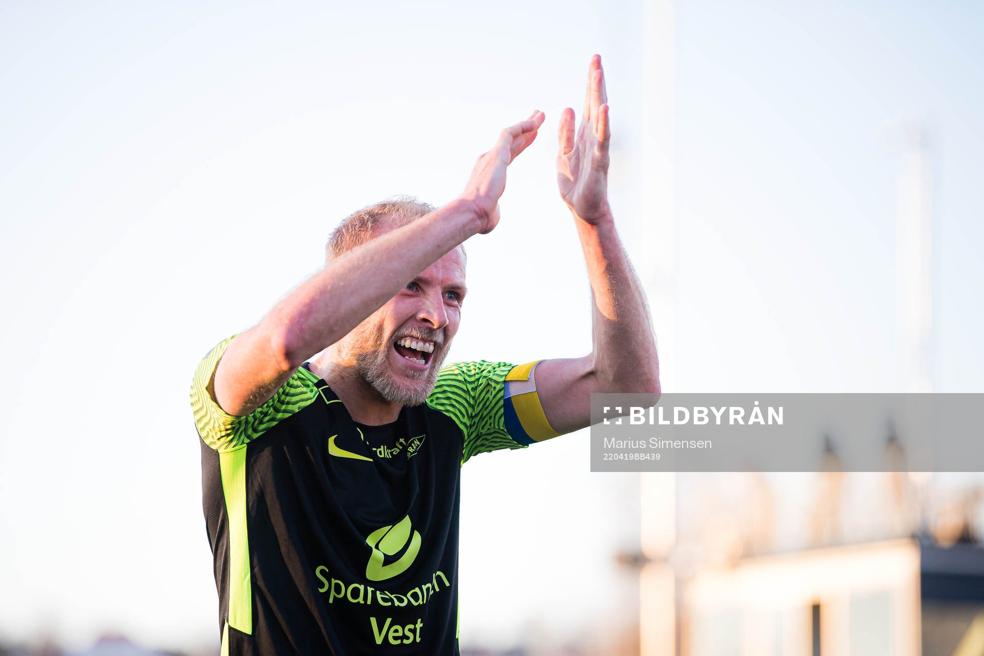 Vegard Leikvoll Moberg of Brann celebrates