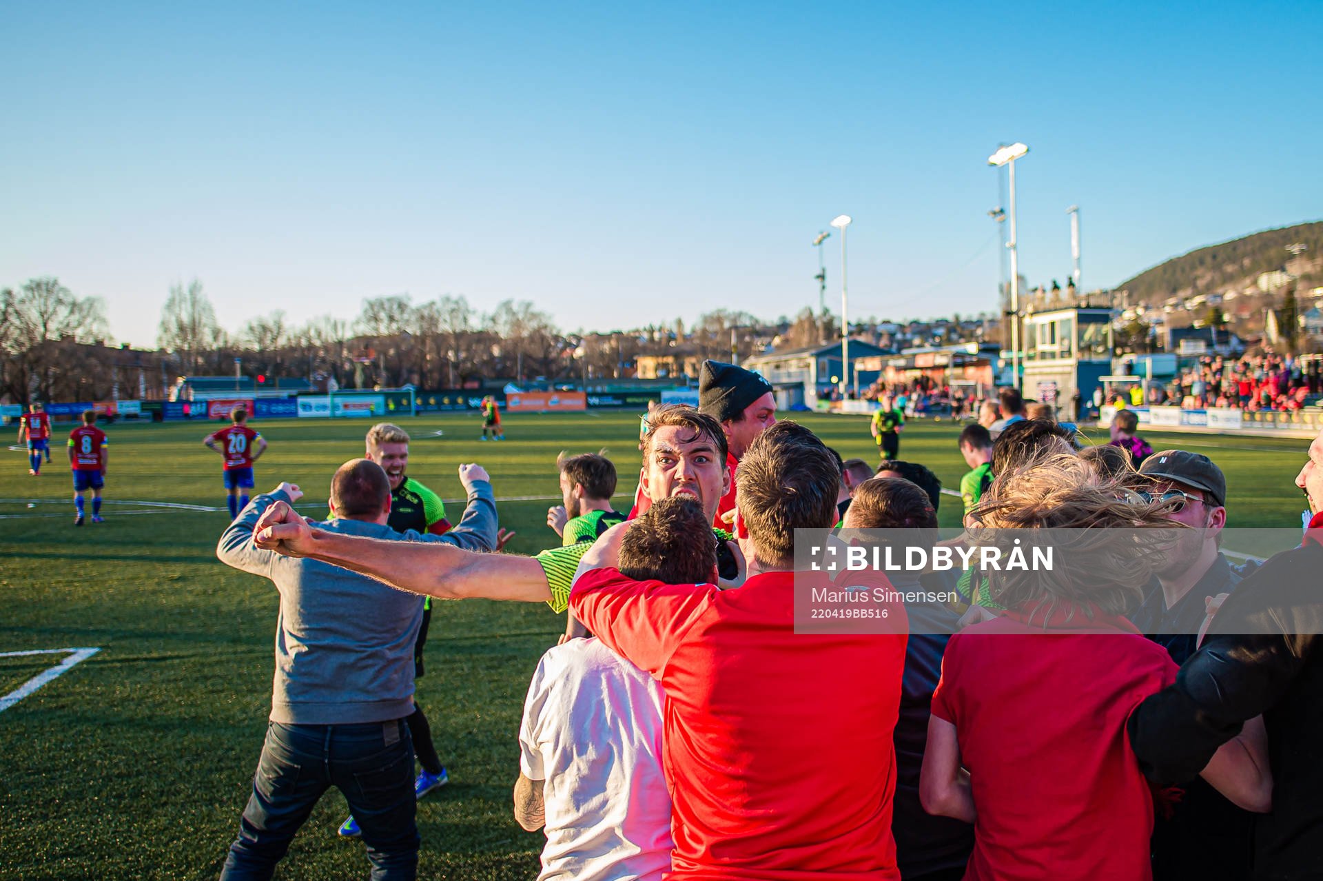 Fredrik Pallesen Knudsen of Brann celebrates
