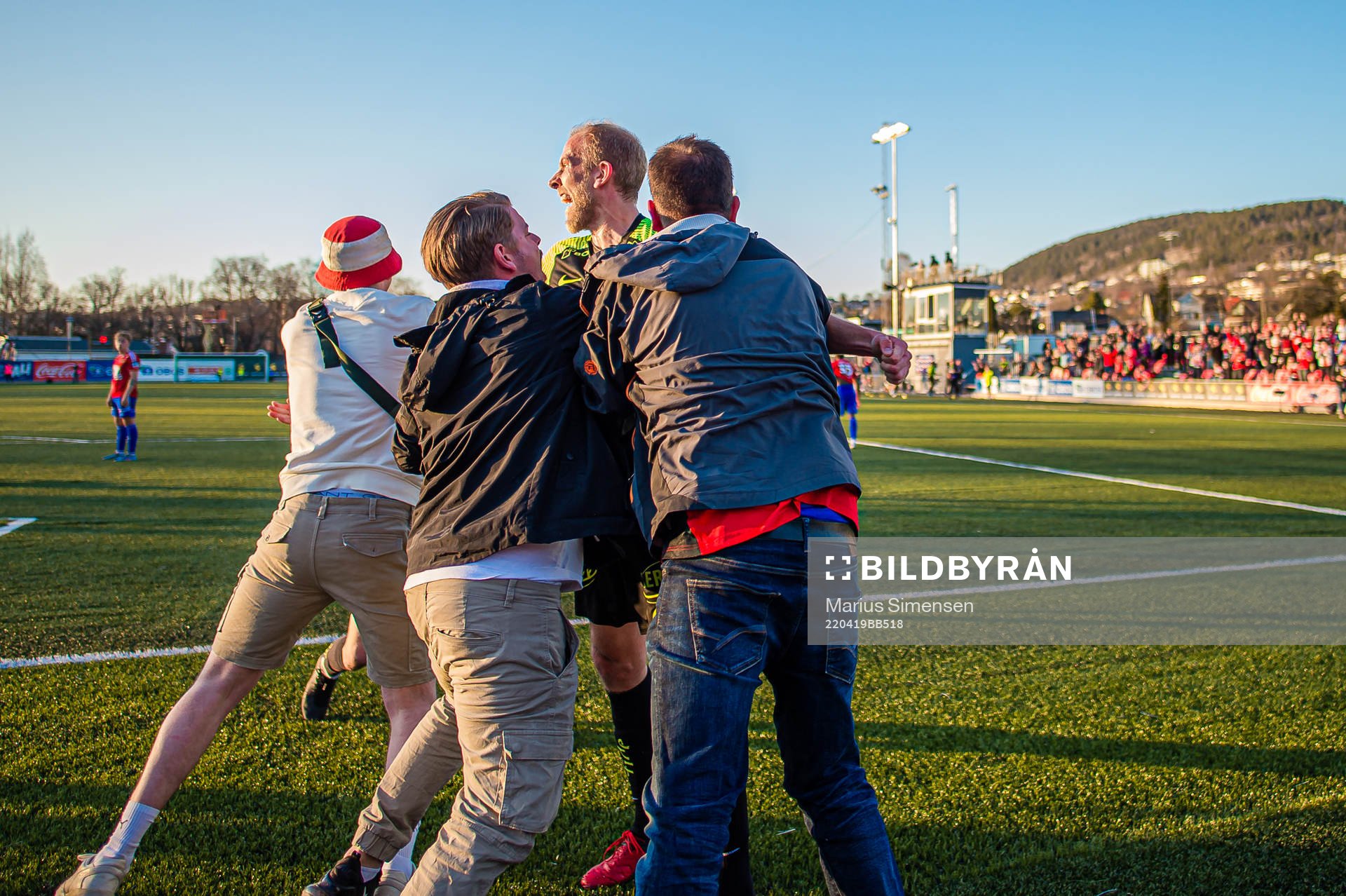 Vegard Leikvoll Moberg of Brann celebrates