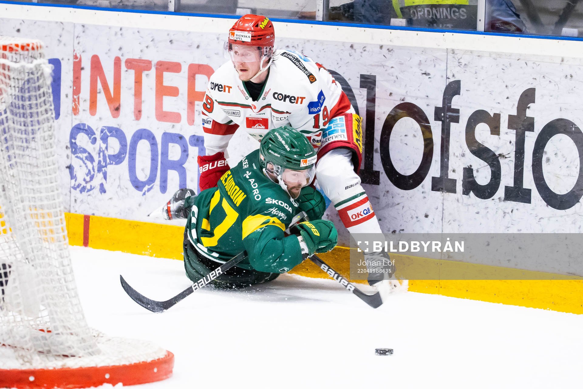 Modos Erik Karlsson och Björklövens Charles David Beaudoin