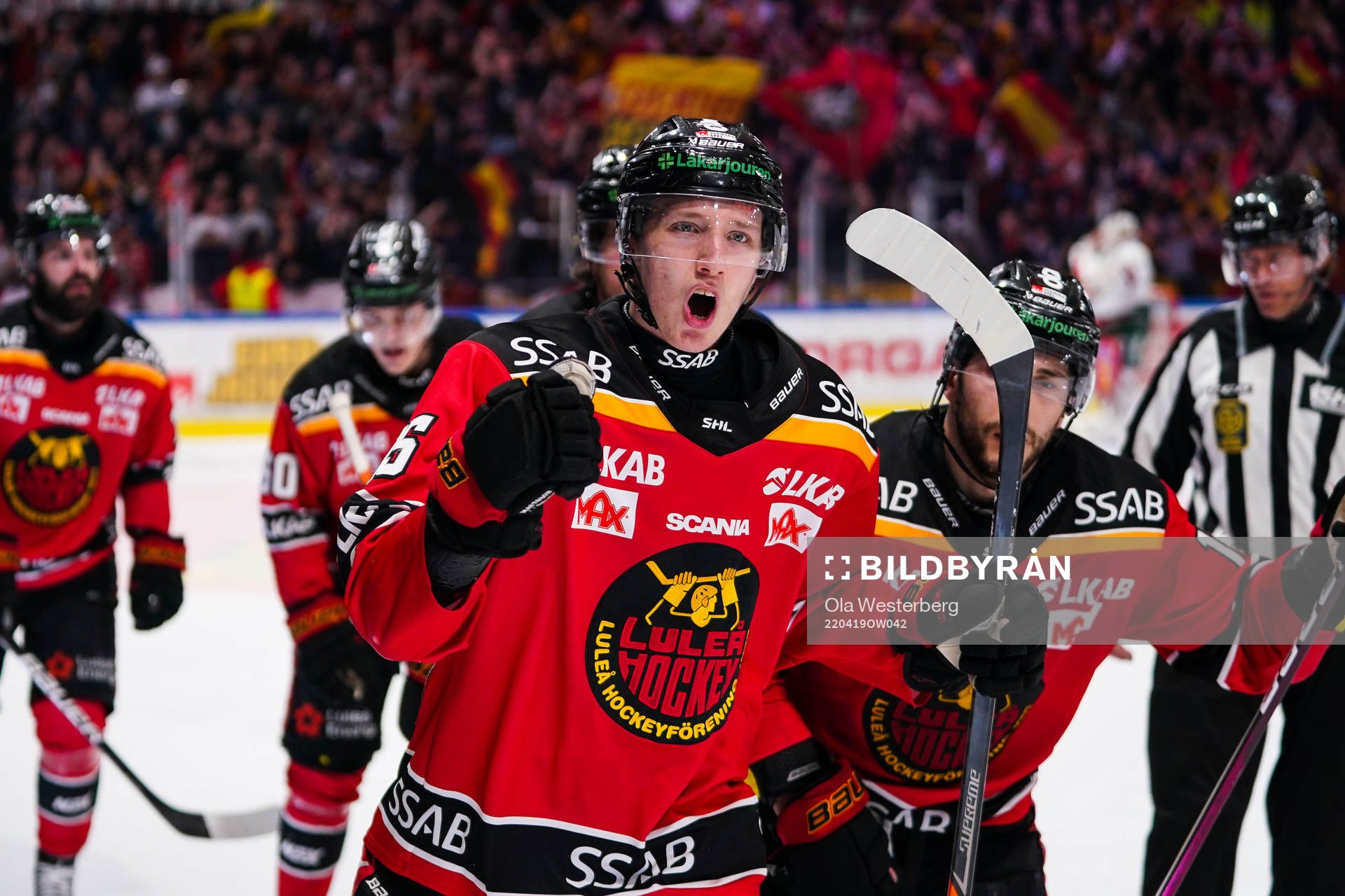 Luleås Carl Mattsson jublar