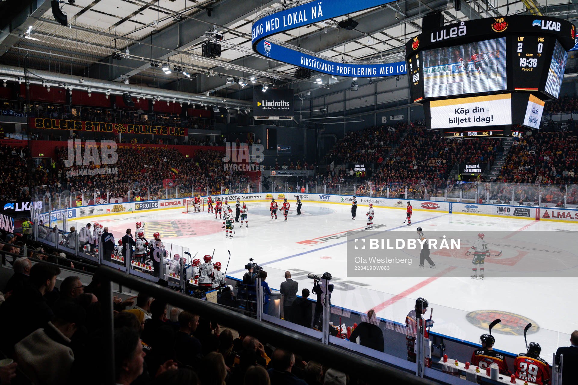 Vy över arenan