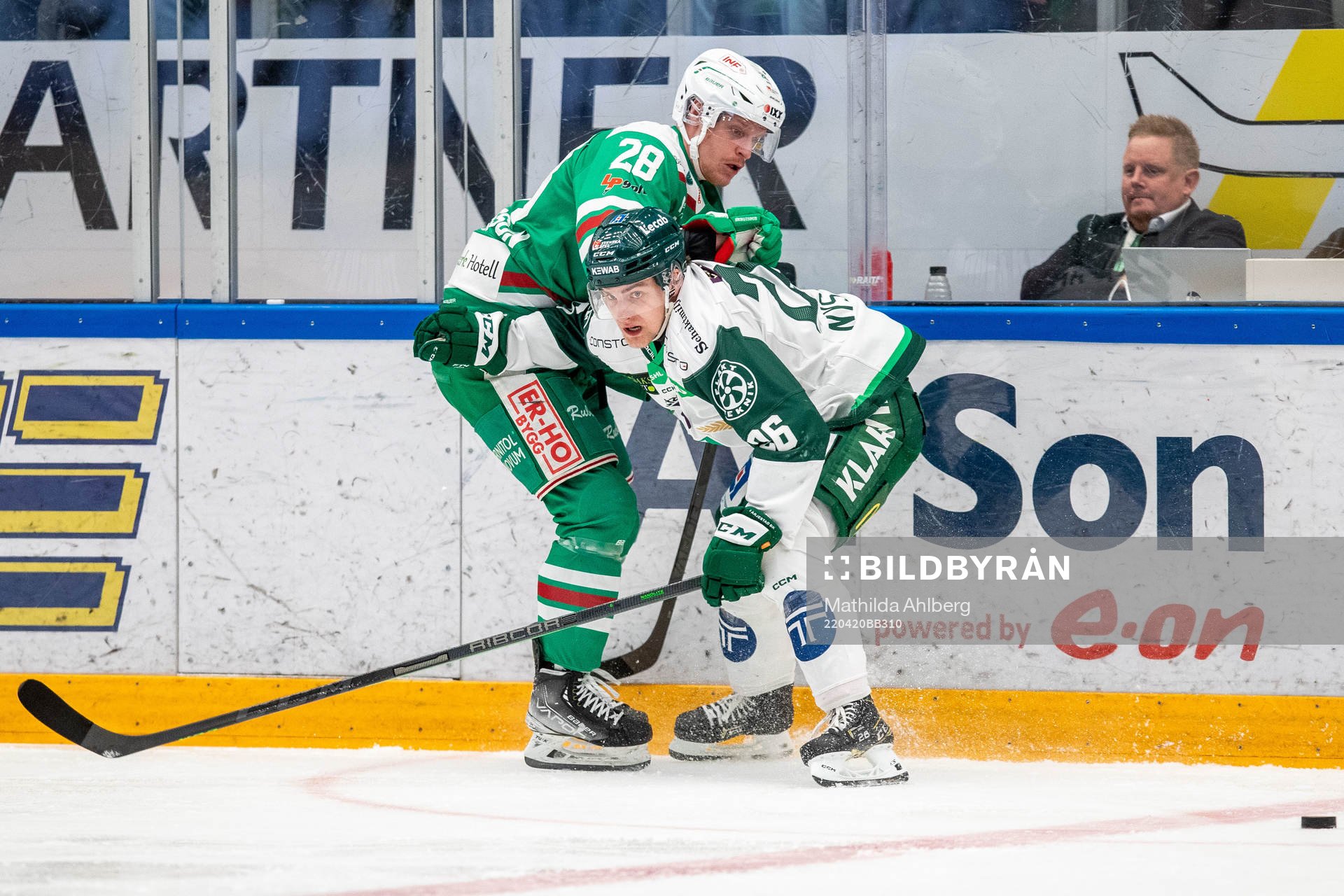 Rögles Anton Bengtsson och Färjestads Joel Nyström