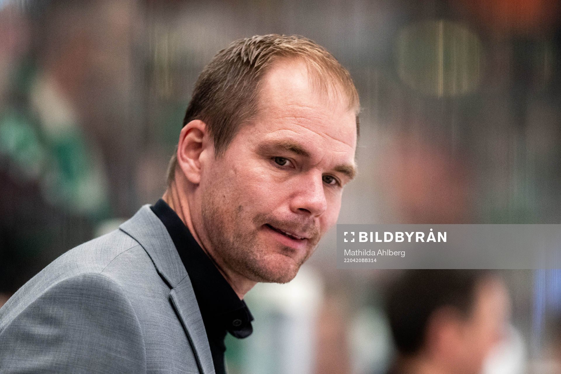 Färjestads tränare Tomas Mitell