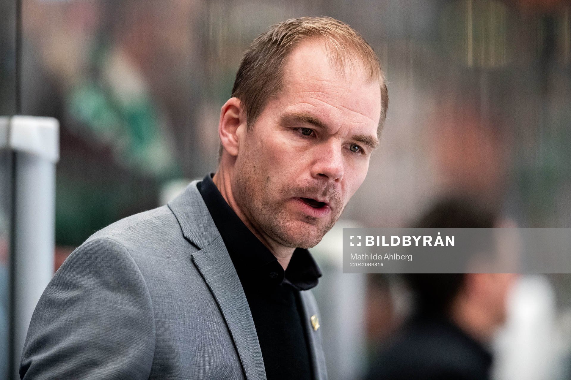 Färjestads tränare Tomas Mitell