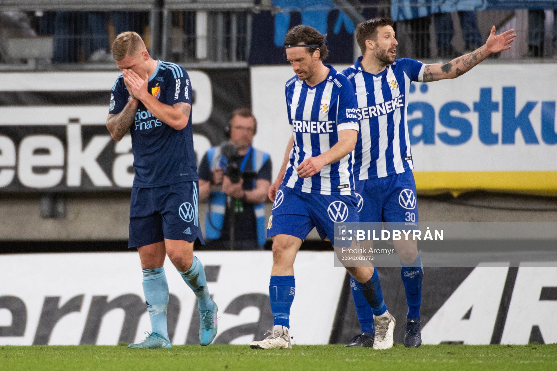Djurgårdens Victor Edvardsen deppar