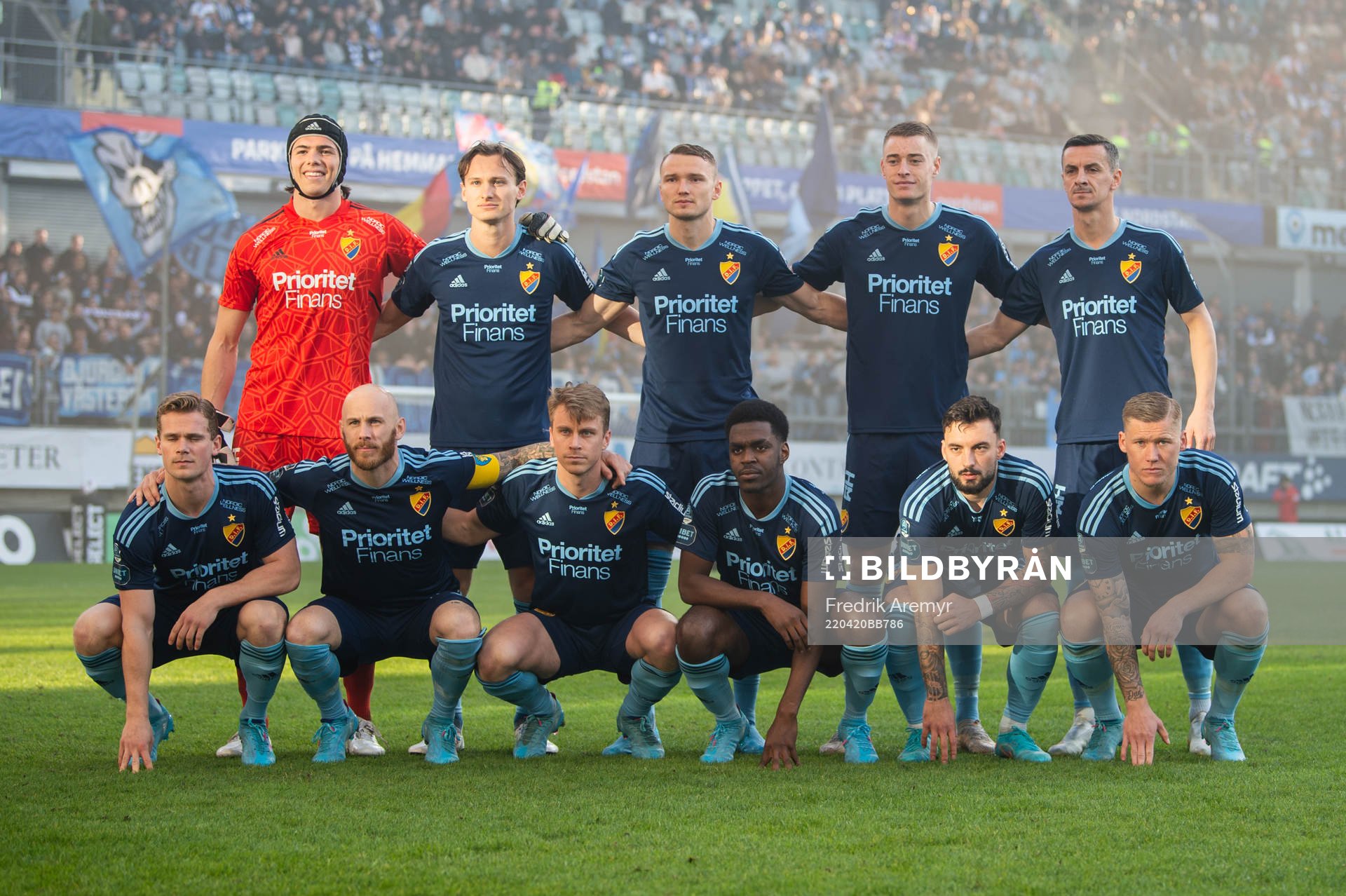 Djurgårdens startelvainnan fotbollsmatchen i Allsvenskan
