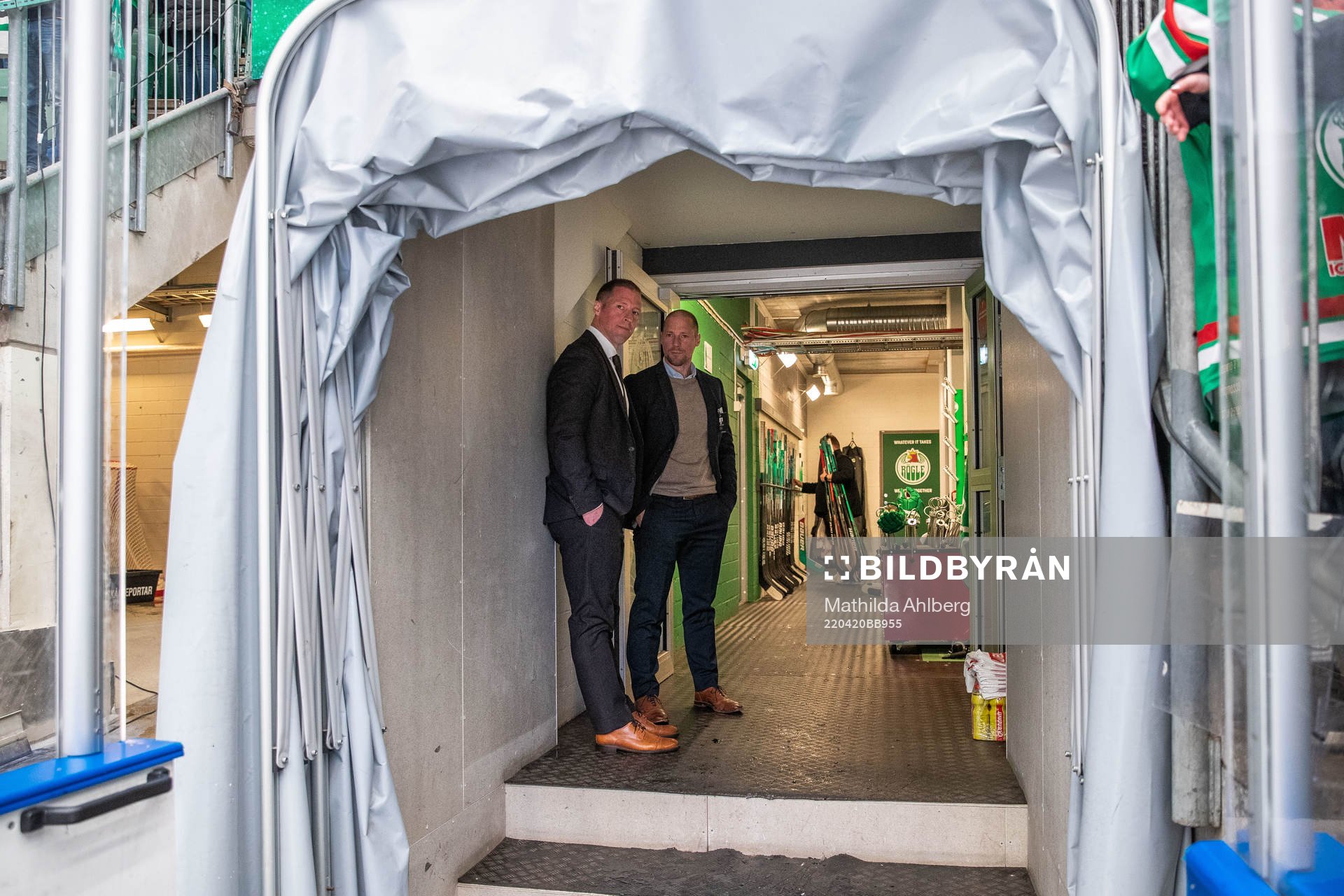 Rögles tränare Cam Abbott och sportchef Chris Abbott
