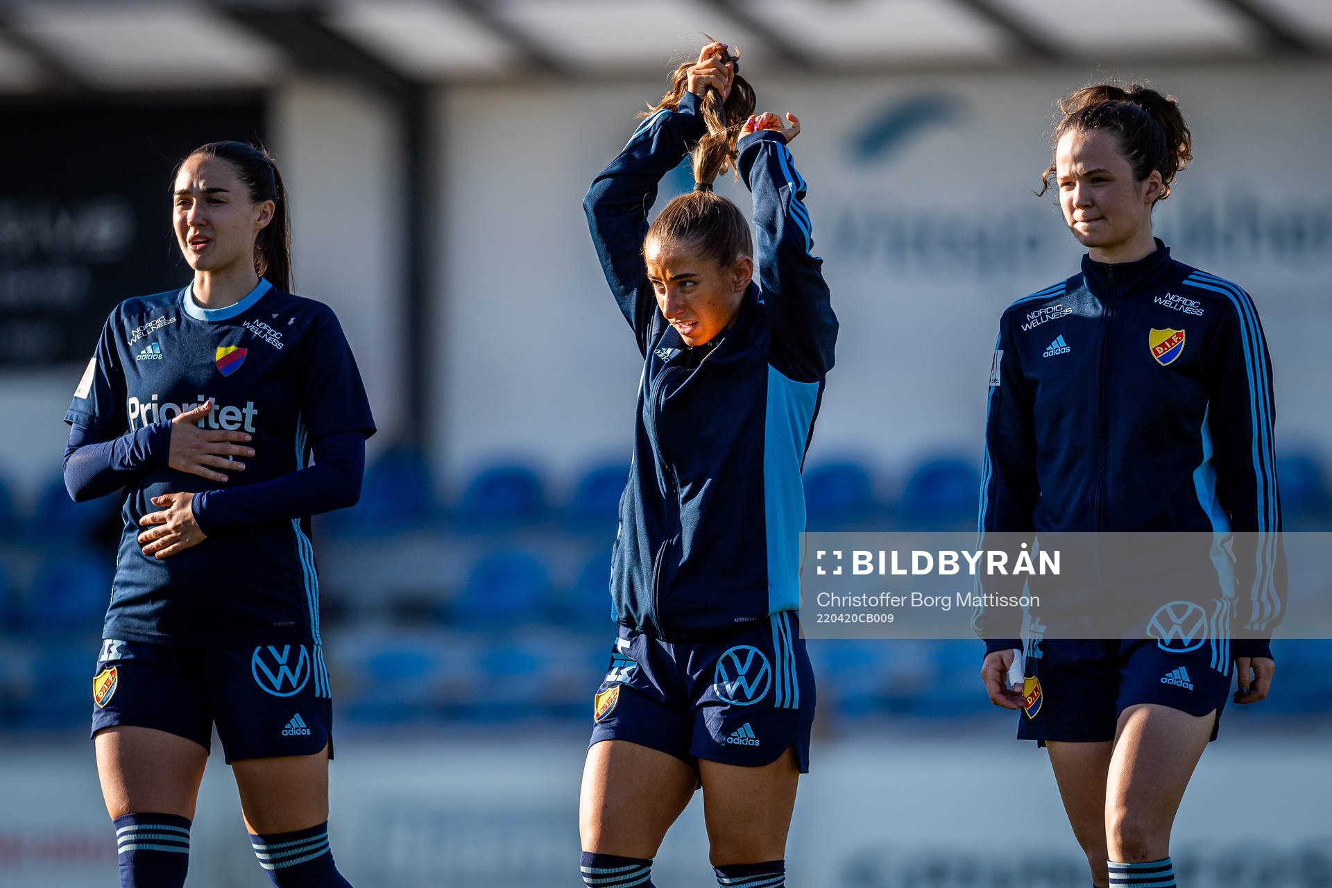 Djurgårdens Lova Lundin, Tilde Lindwall och Julia