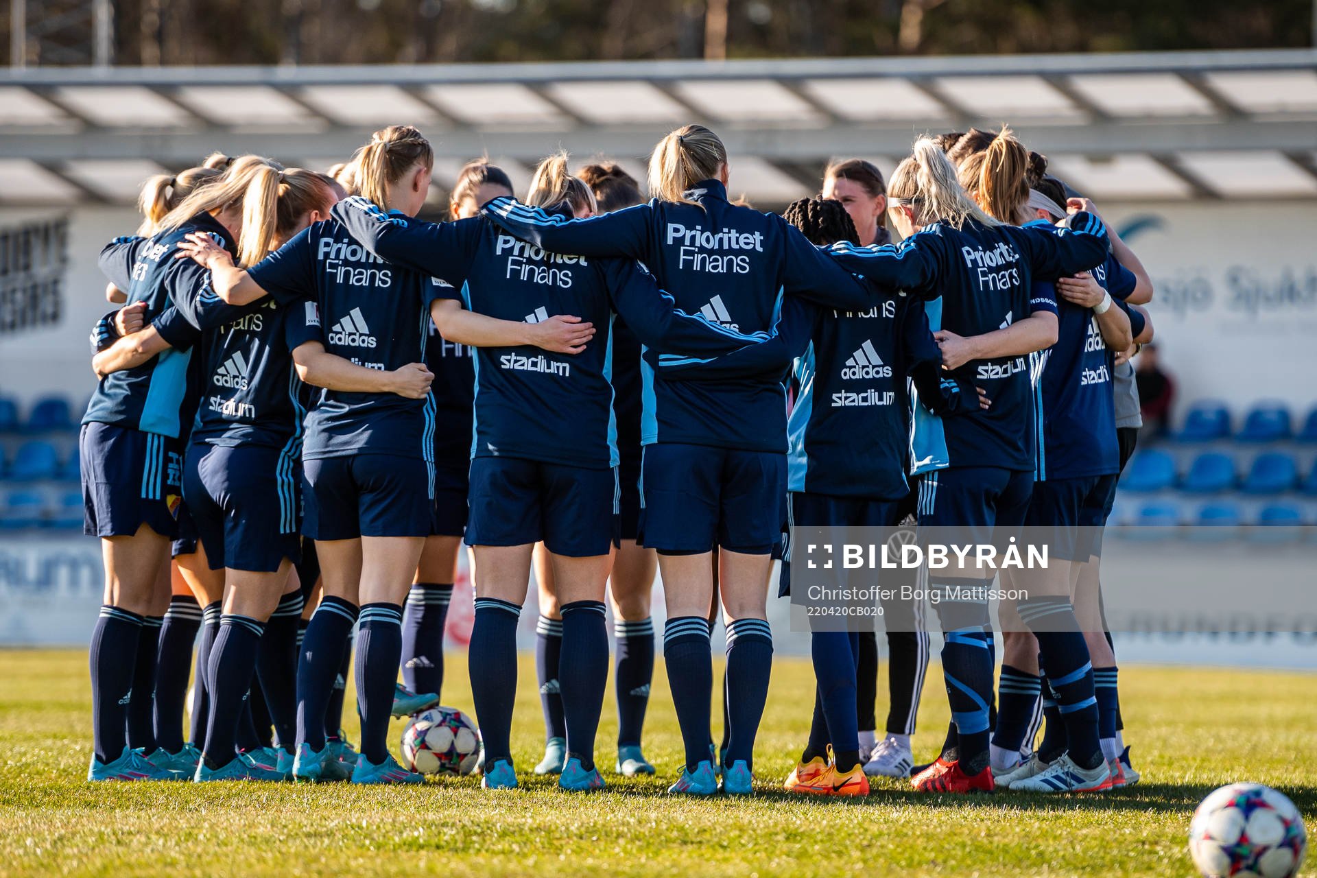 Djurgårdens spelare samlas