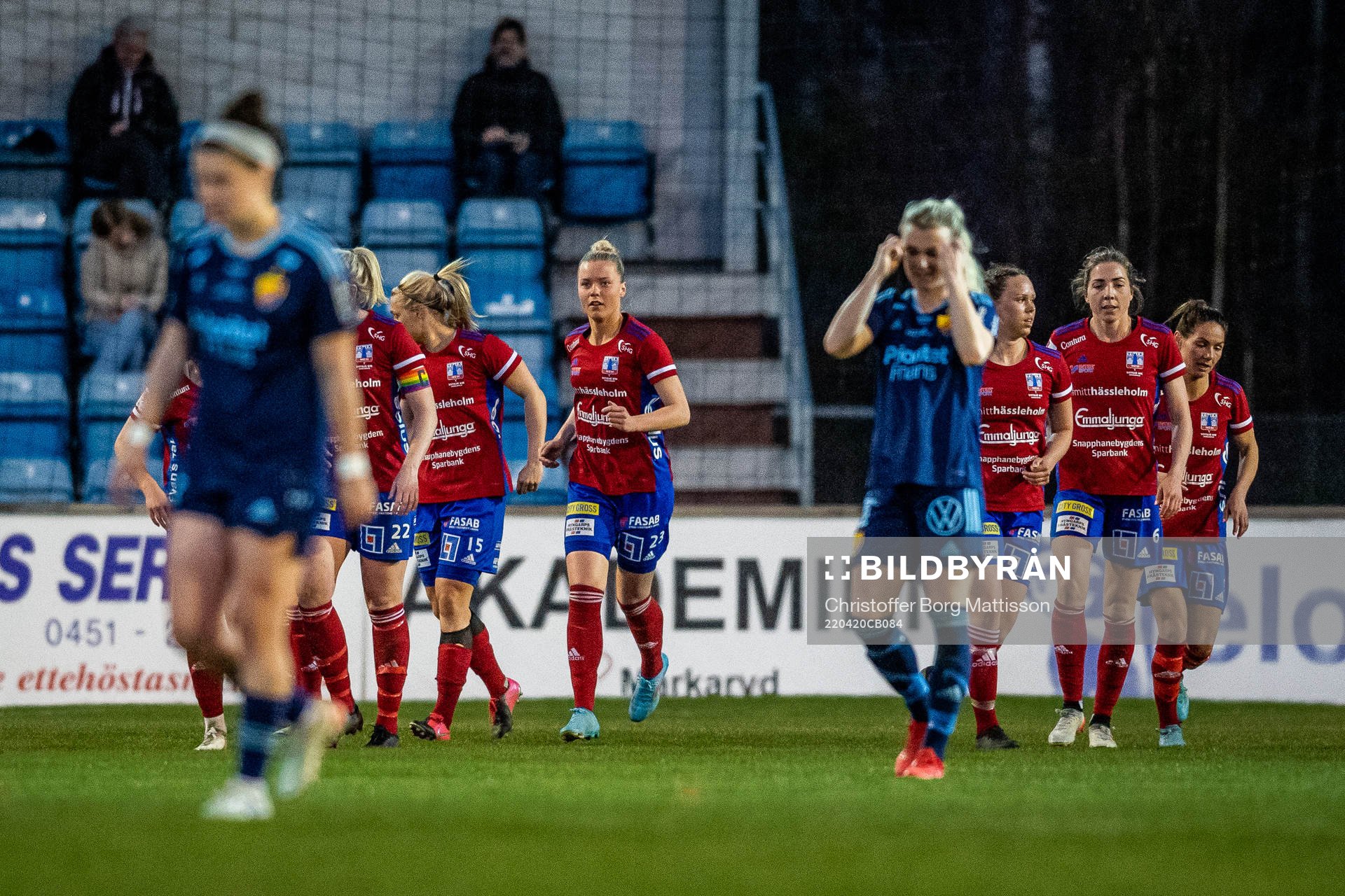 Vittsjös spelare jublar