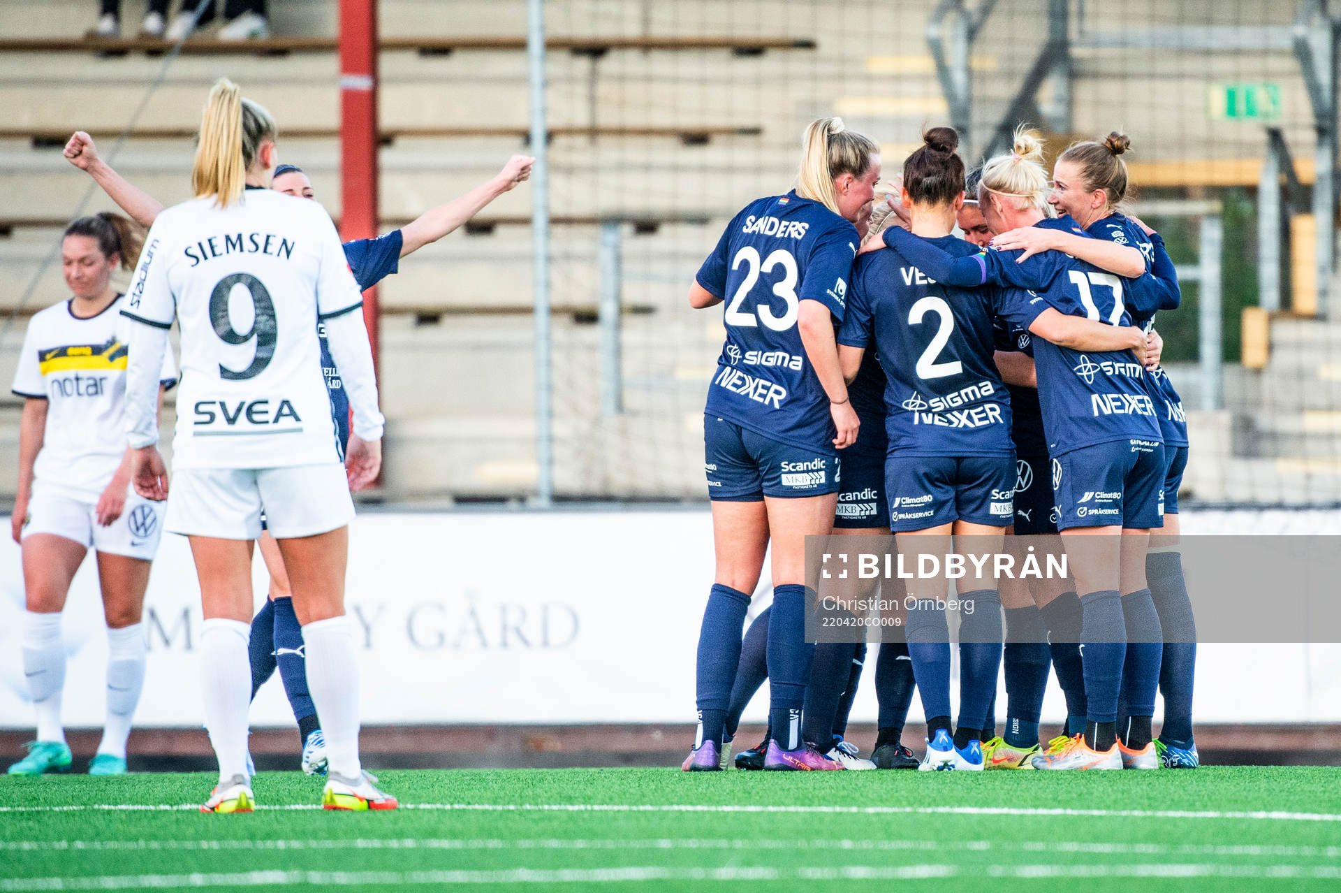 Rosengårds Mia Persson jublar
