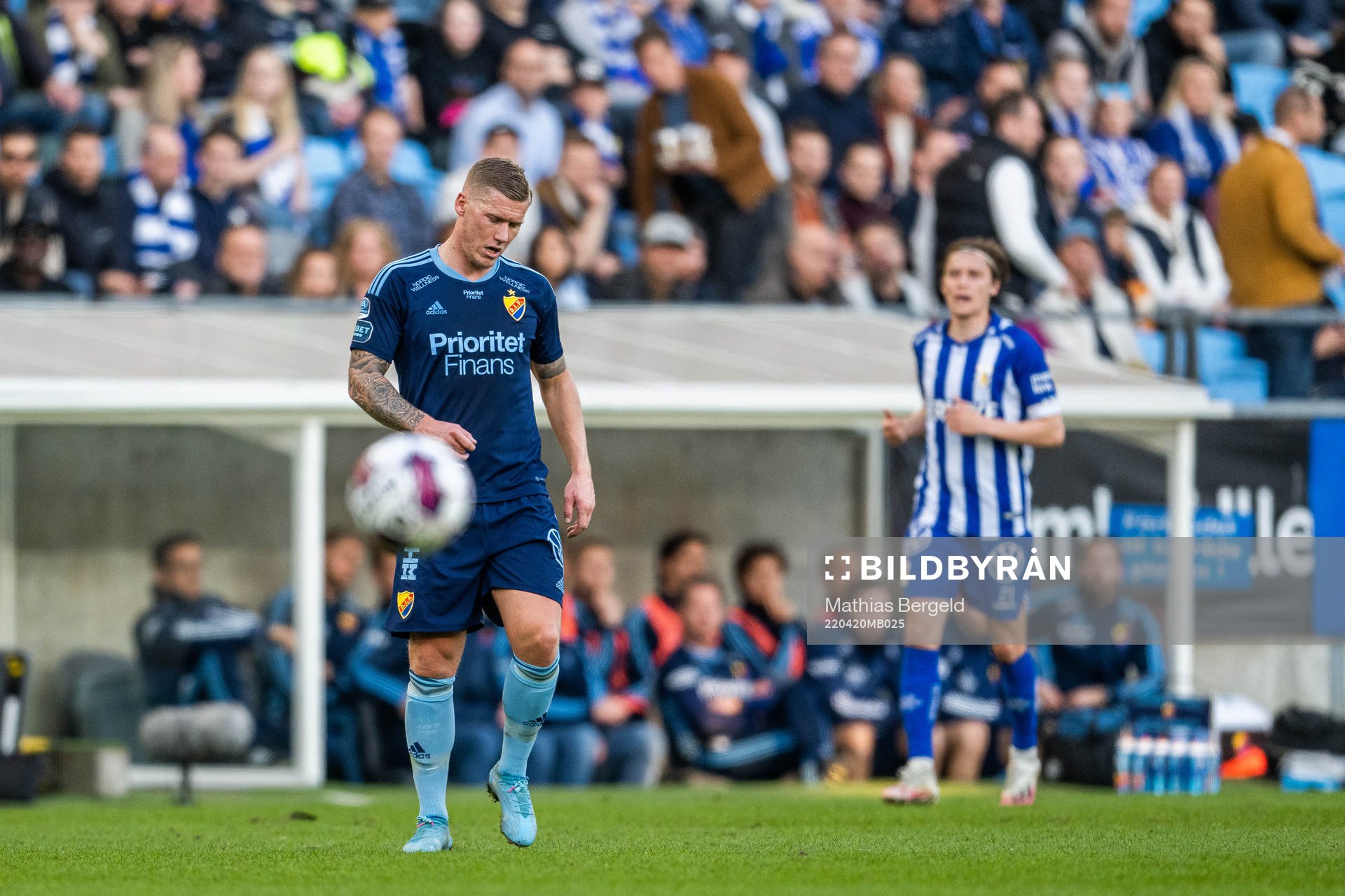 Djurgårdens Victor Edvardsen deppar