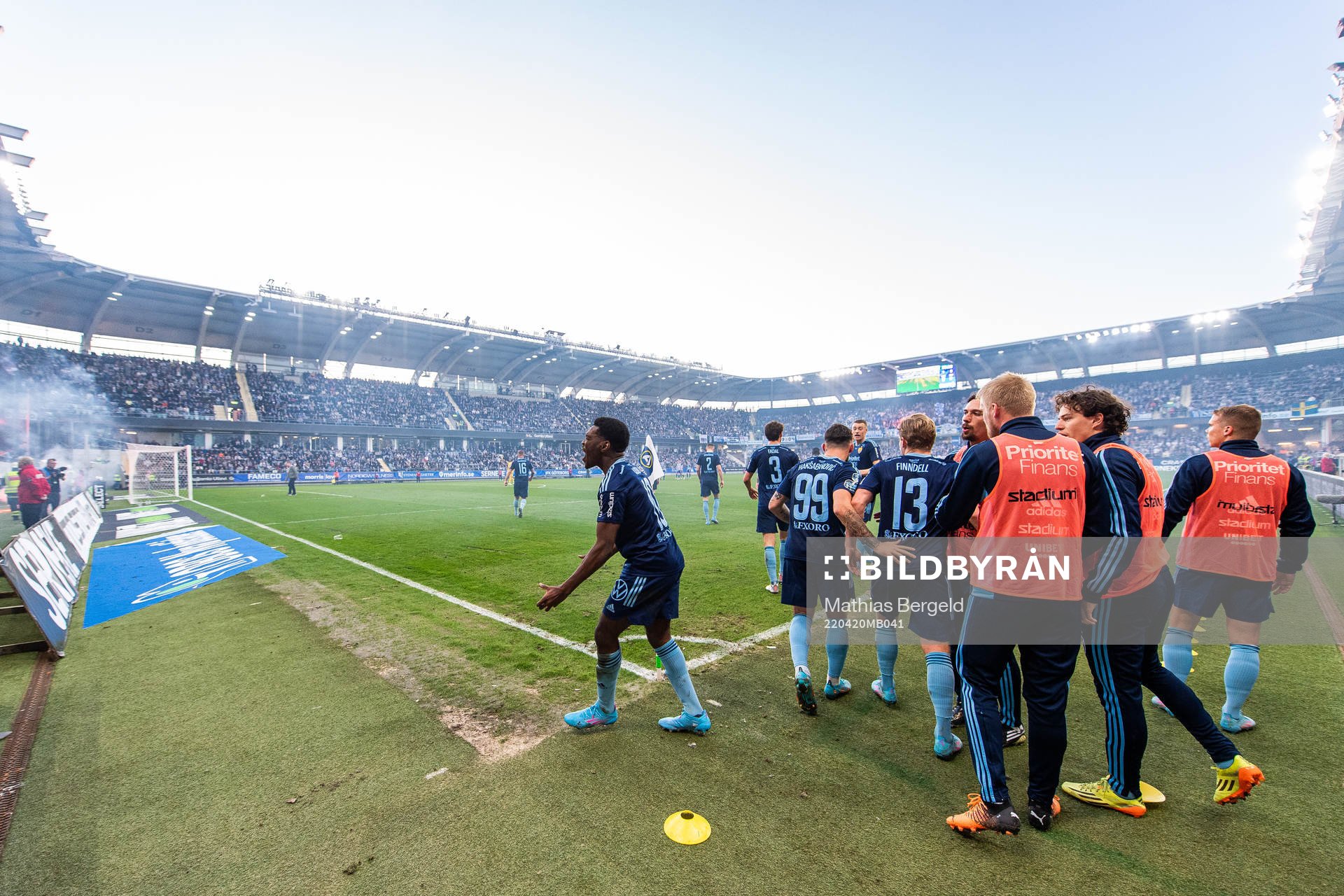 Djurgårdens Joel Asoro jublar