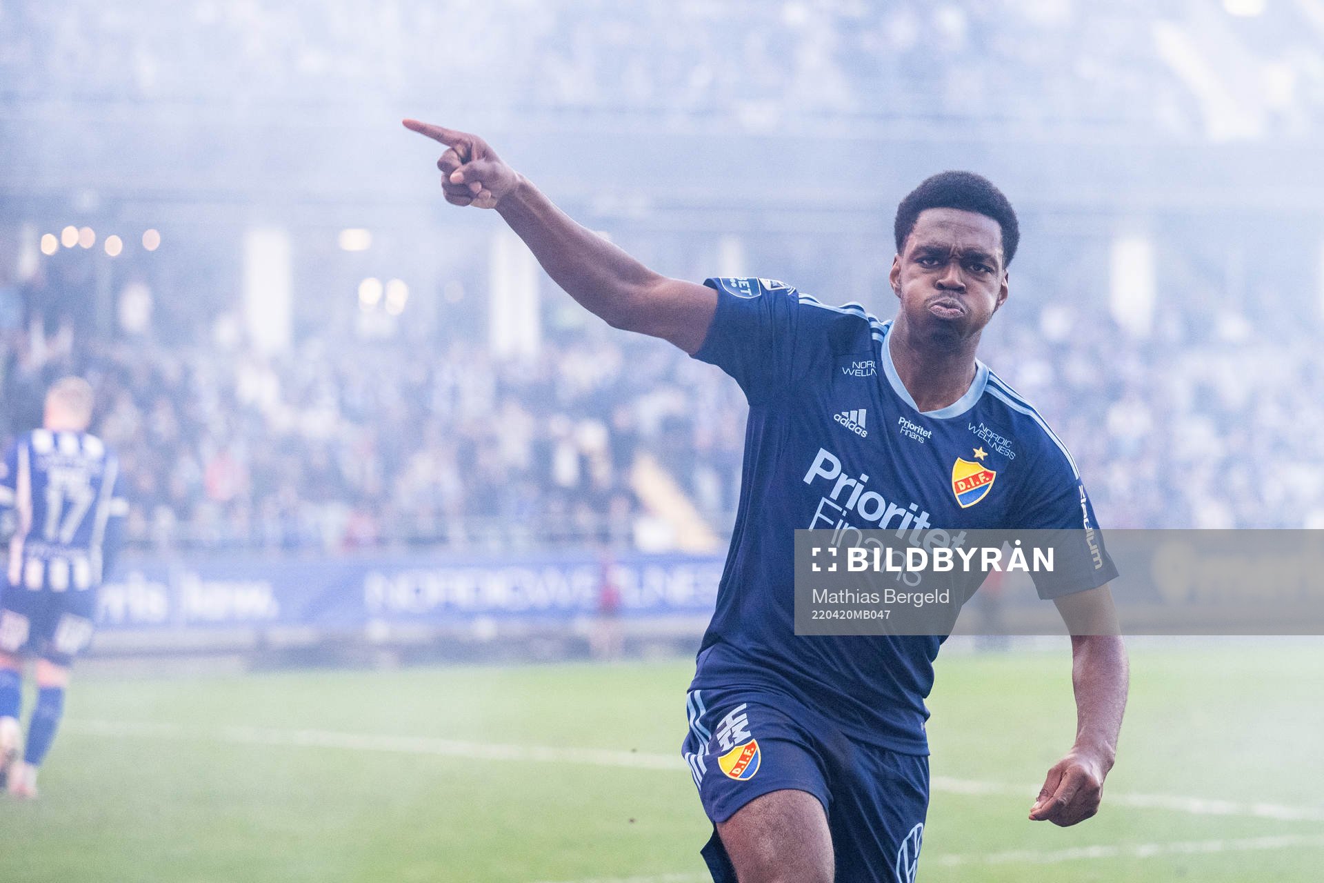 Djurgårdens Joel Asoro jublar